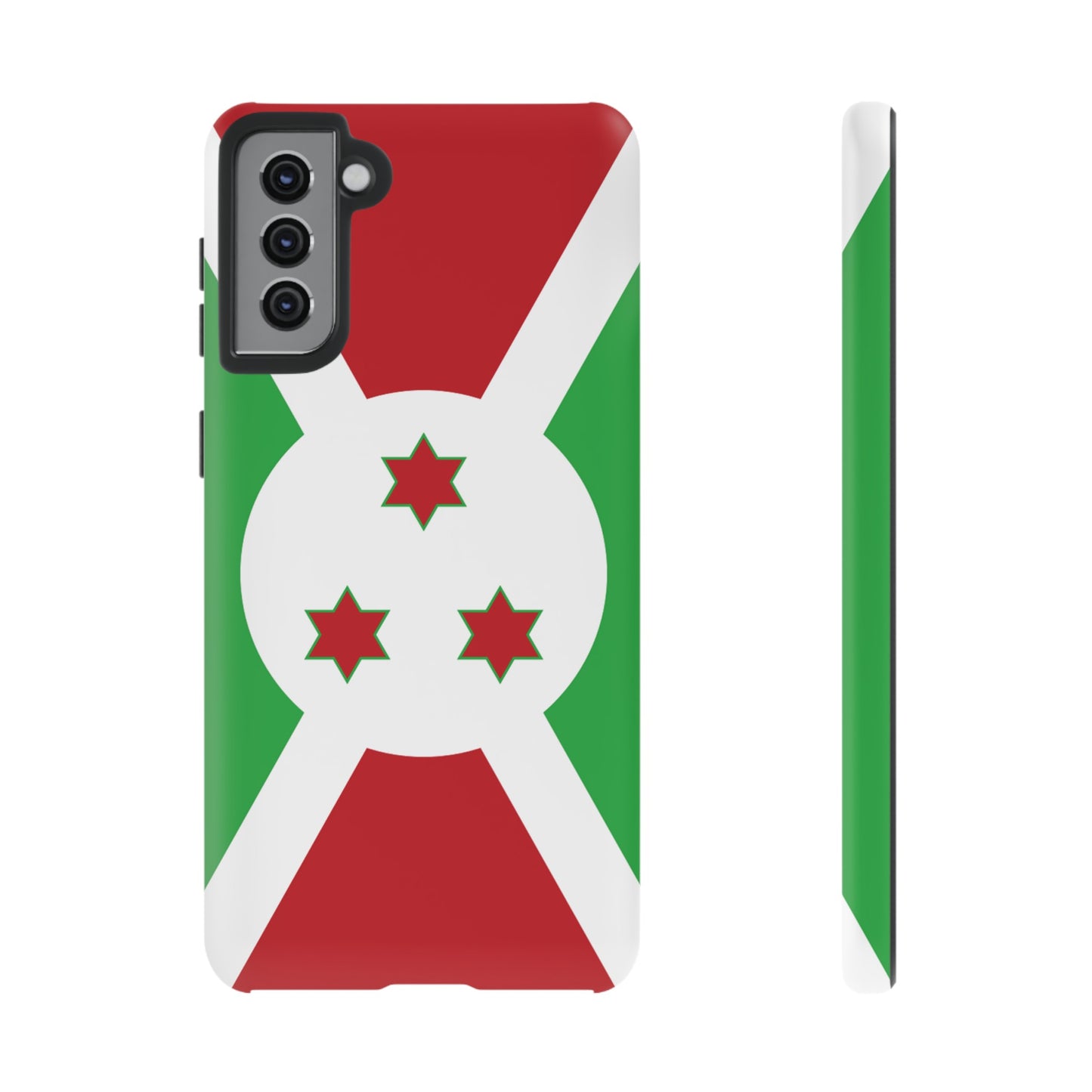 Burundi Flag Phone Case | iPhone 15 Plus/ Pro, 14, 13, 12| Google Pixel 7, Pro, 5| Samsung Galaxy S23 All Major Phone Models