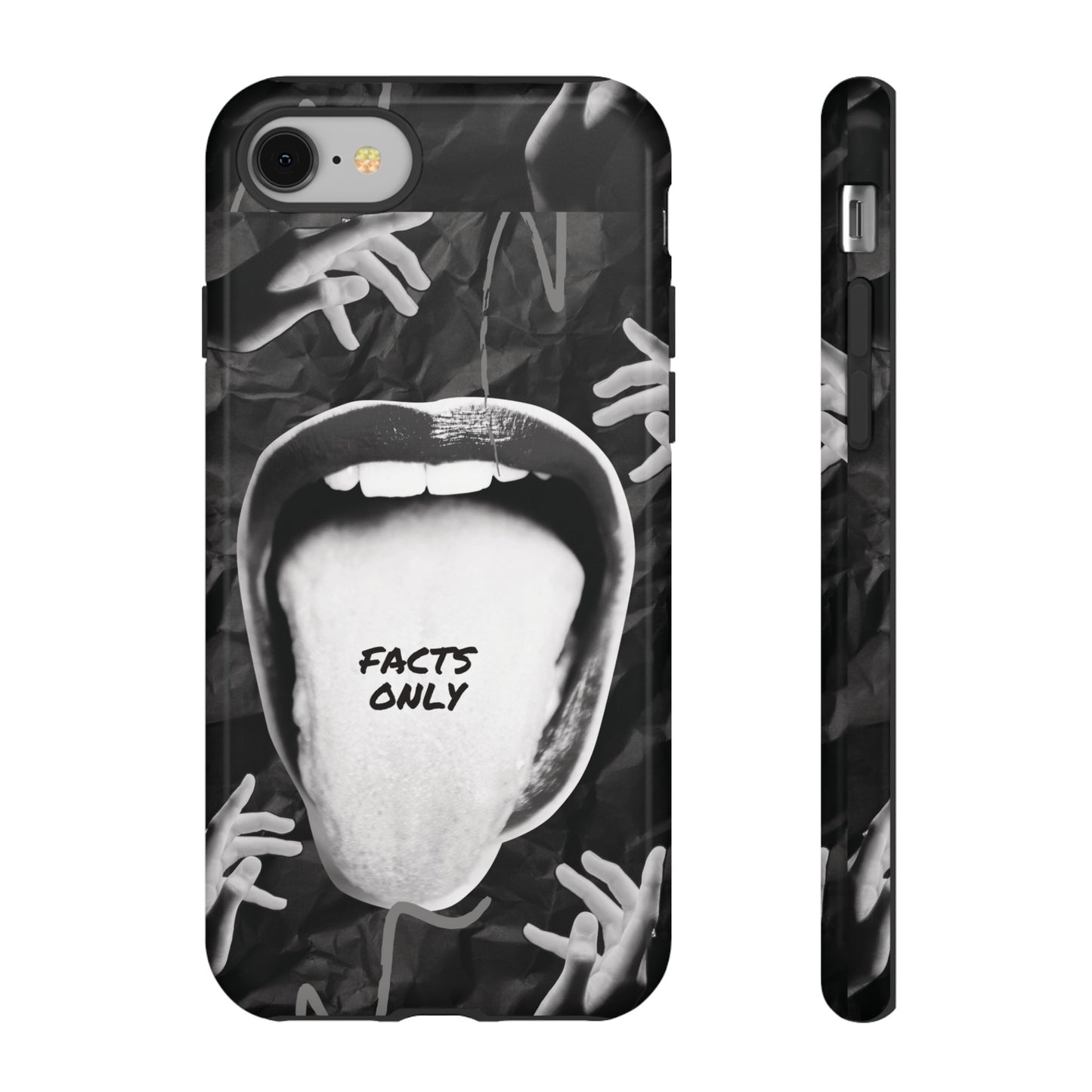 Facts Only Wallpaper Phone Case | iPhone 15 Plus/ Pro, 14, 13, 12| Google Pixel 7, Pro, 5| Samsung Galaxy S23 All Major Phone Models