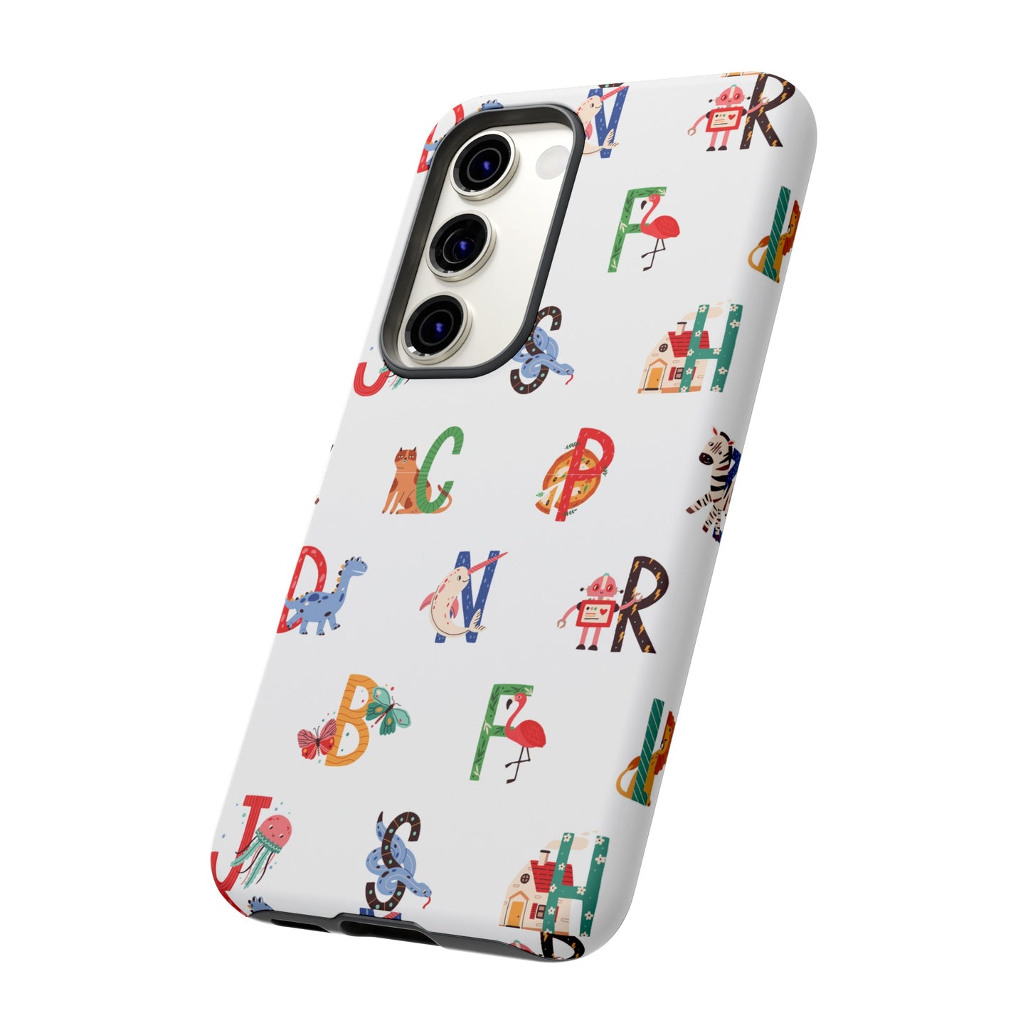 Alphabet Wallpaper Phone Case| iPhone 15 Plus/ Pro, 14, 13, 12| Google Pixel 7, Pro, 5| Samsung Galaxy S23 All Major Phone Models