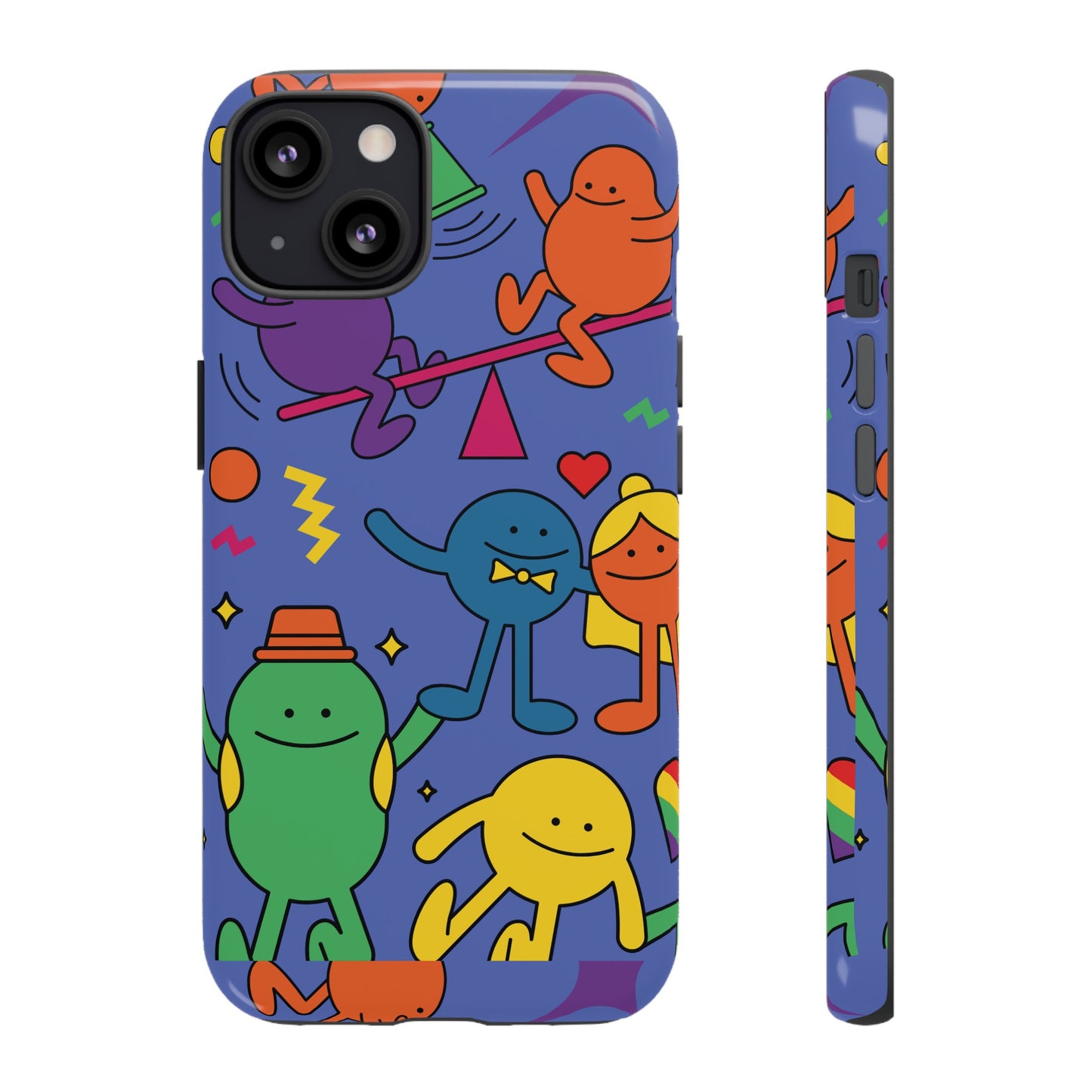 Colourful Cartoon Wallpaper Phone Case | iPhone 15 Plus/ Pro, 14, 13, 12| Google Pixel 7, Pro, 5| Samsung Galaxy S23 All Major Phone Models