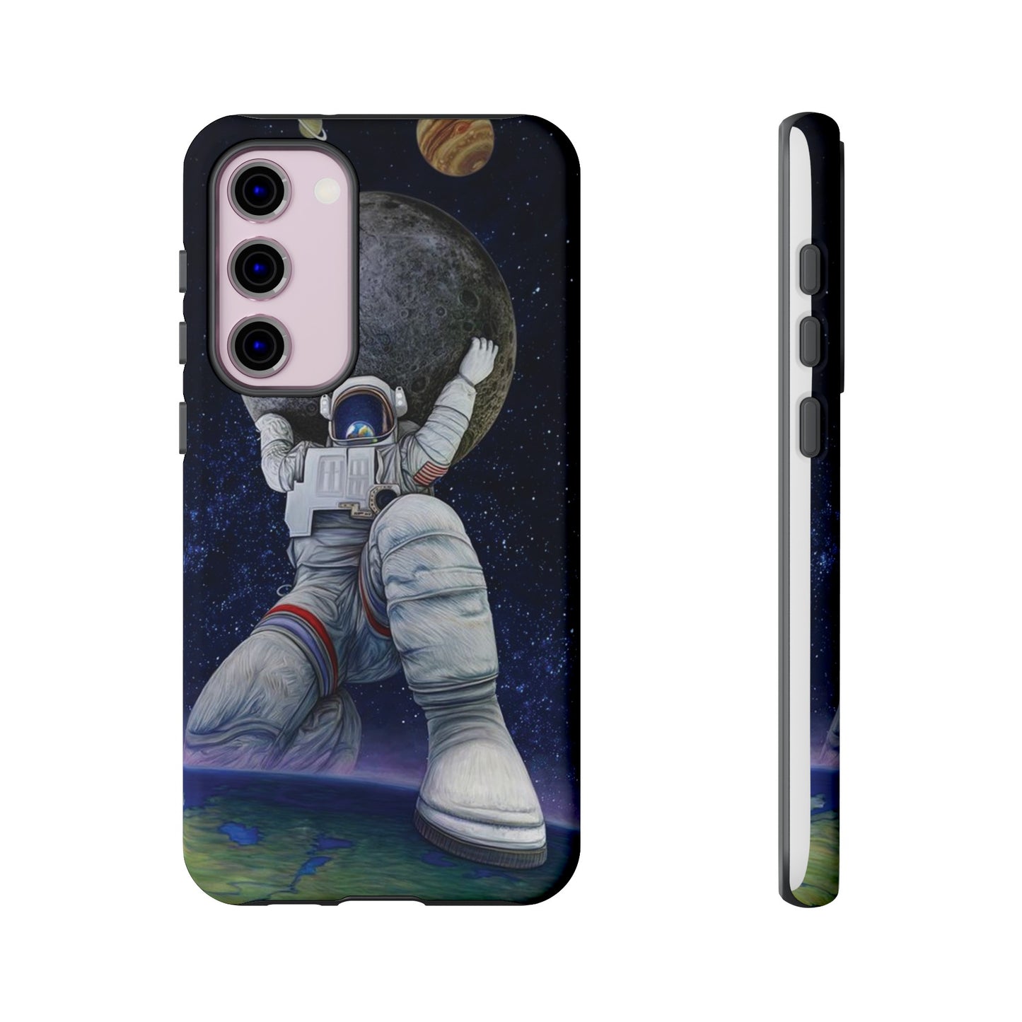 Astronaut Holding The Moon Phone Case | iPhone 15 Plus/ Pro, 14, 13, 12| Google Pixel 7, Pro, 5| Samsung Galaxy S23 All Major Phone Models