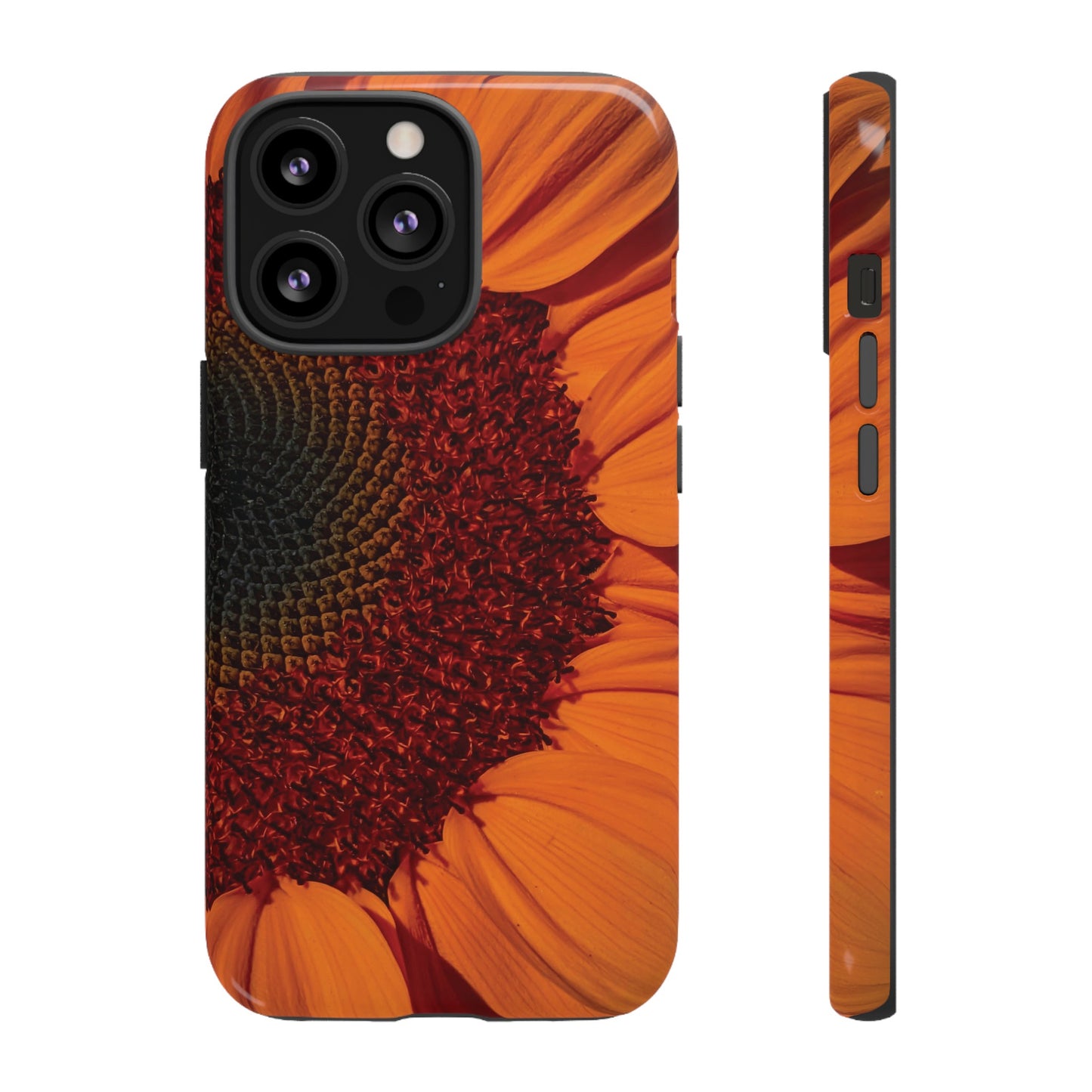 Orange Sunflower Wallpaper Phone Case | iPhone 15 Plus/ Pro, 14, 13, 12| Google Pixel 7, Pro, 5| Samsung Galaxy S23 All Major Phone Models