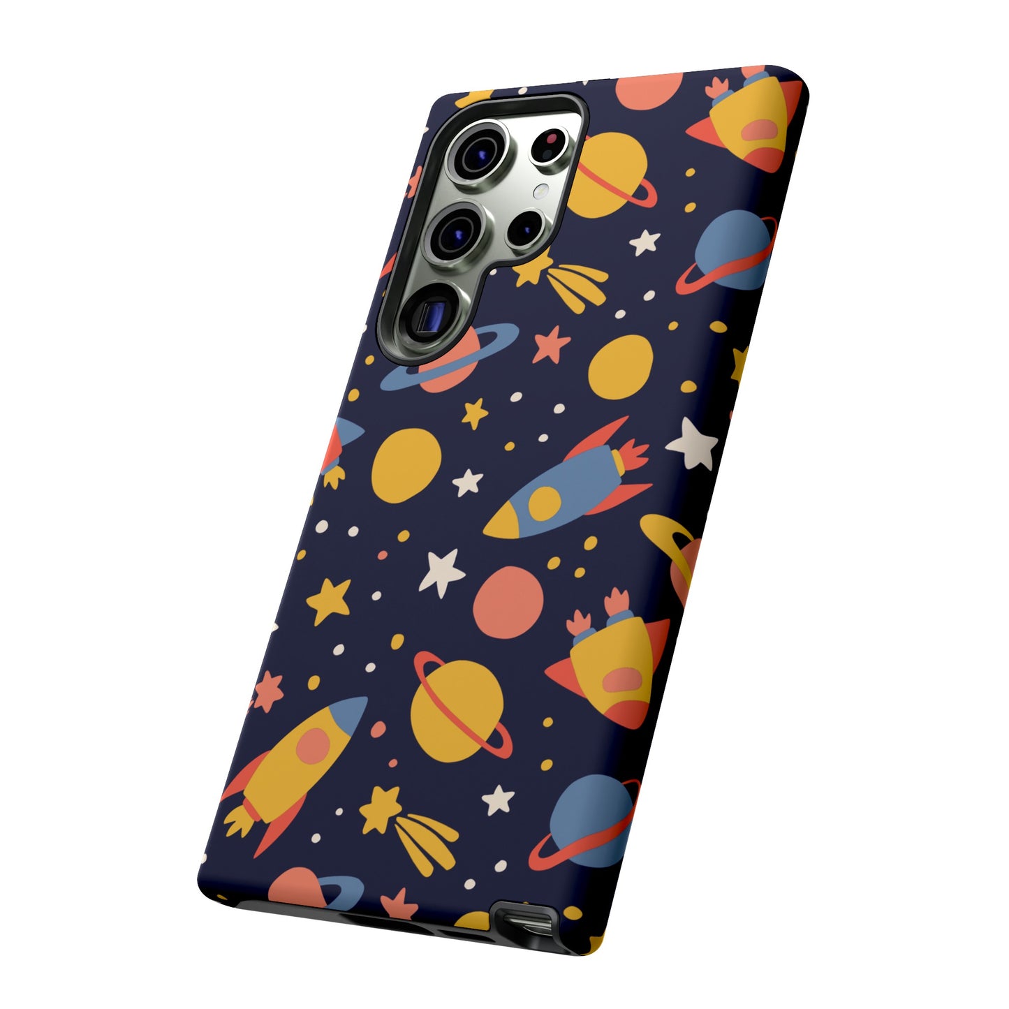 Cartoon Space Wallpaper Phone Case | iPhone 15 Plus/ Pro, 14, 13, 12| Google Pixel 7, Pro, 5| Samsung Galaxy S23 All Major Phone Models