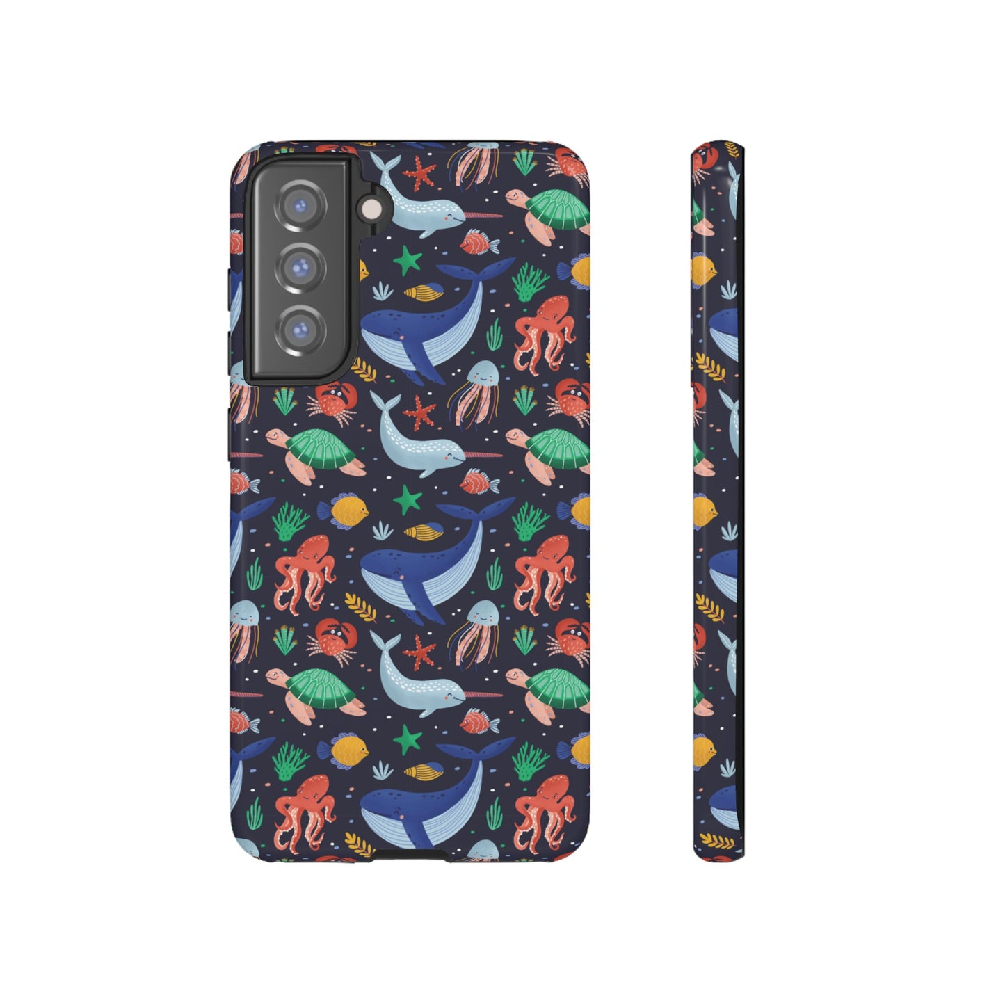 Sea Creatures Wallpaper Phone Case | iPhone 15 Plus/ Pro, 14, 13, 12| Google Pixel 7, Pro, 5| Samsung Galaxy S23 All Major Phone Models