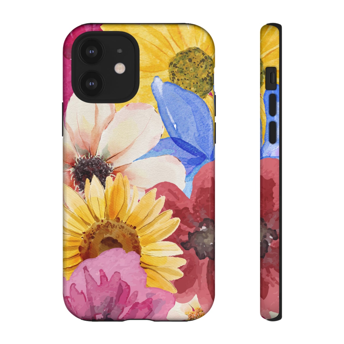 Overlapping Flowers Wallpaper Phone Case | iPhone 15 Plus/ Pro, 14, 13, 12| Google Pixel 7, Pro, 5| Samsung Galaxy S23 All Major Phone Models