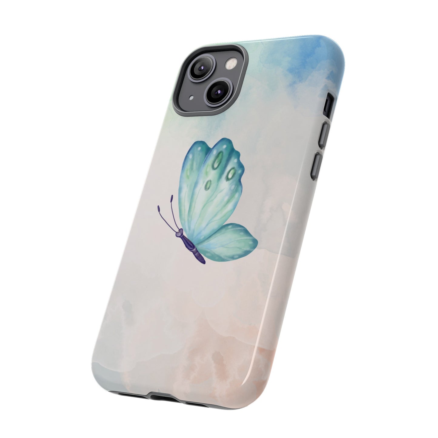 Blue Butterfly Wallpaper Phone Case  | iPhone 15 Plus/ Pro, 14, 13, 12| Google Pixel 7, Pro, 5| Samsung Galaxy S23 All Major Phone Models