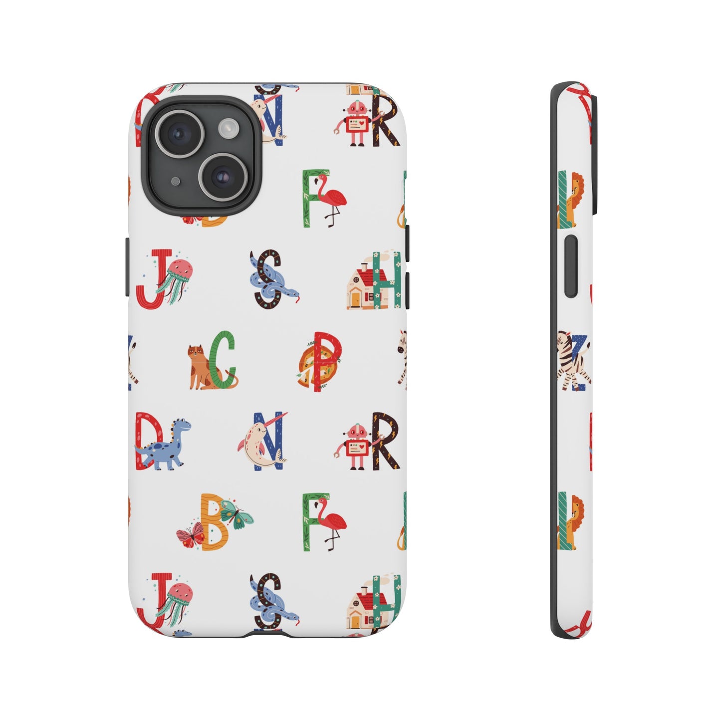 Alphabet Wallpaper Phone Case| iPhone 15 Plus/ Pro, 14, 13, 12| Google Pixel 7, Pro, 5| Samsung Galaxy S23 All Major Phone Models