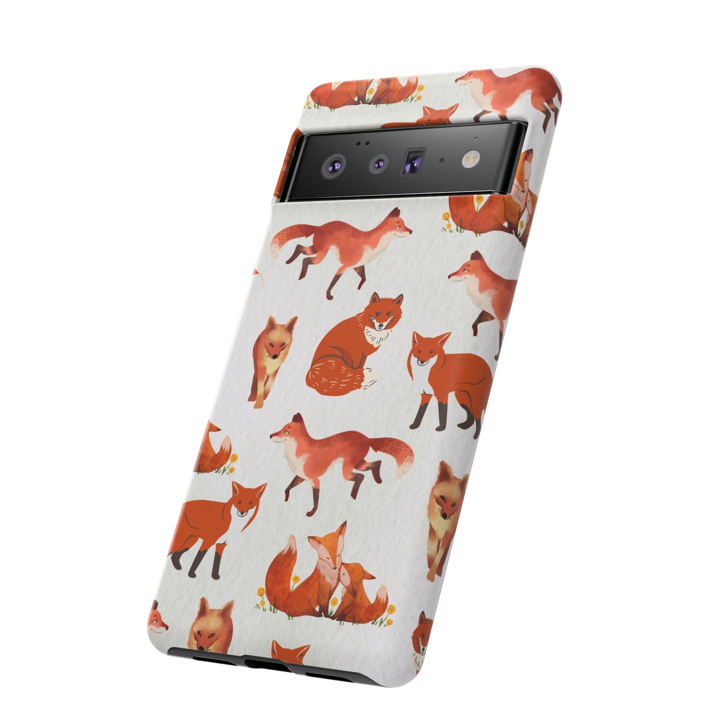 Foxes Wallpaper Phone Case | iPhone 15 Plus/ Pro, 14, 13, 12| Google Pixel 7, Pro, 5| Samsung Galaxy S23 All Major Phone Models