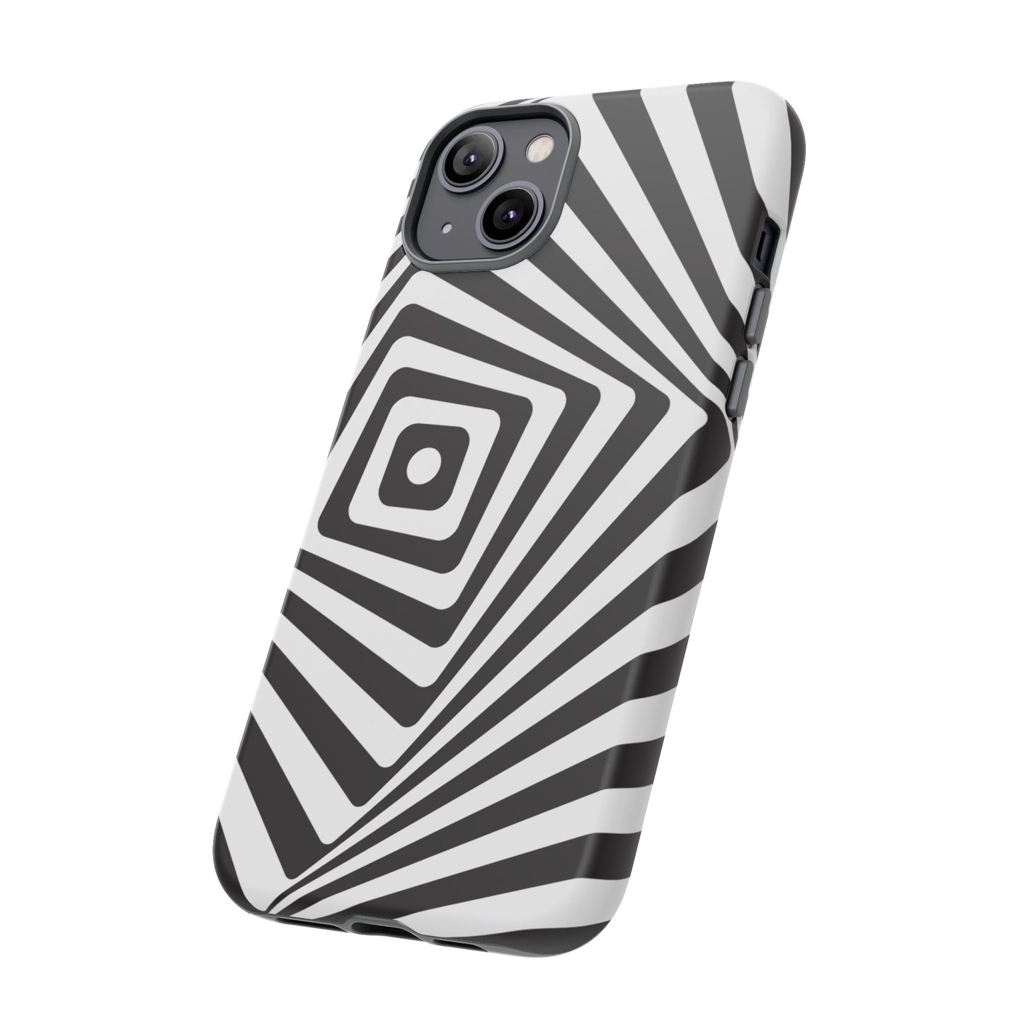 Black & White Spiral Wallpaper Phone Case | iPhone 15 Plus/ Pro, 14, 13, 12| Google Pixel 7, Pro, 5| Samsung Galaxy S23 All Major Phone Models