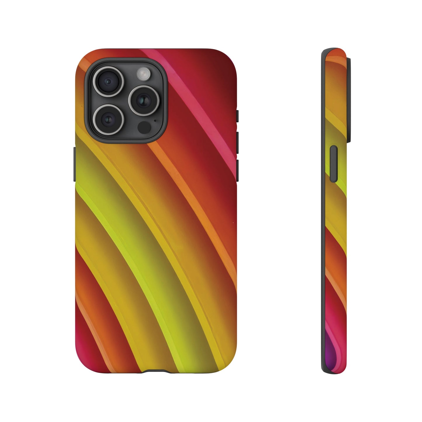 Curved Colourful Wallpaper Phone Case | iPhone 15 Plus/ Pro, 14, 13, 12| Google Pixel 7, Pro, 5| Samsung Galaxy S23 All Major Phone Models