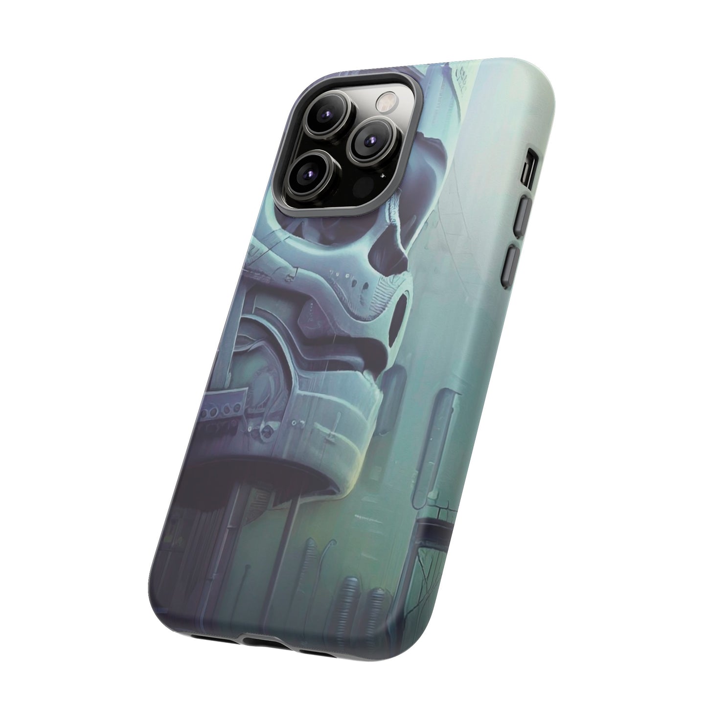 Sci-Fi Skull Wallpaper Phone Case | iPhone 15 Plus/ Pro, 14, 13, 12| Google Pixel 7, Pro, 5| Samsung Galaxy S23 All Major Phone Models