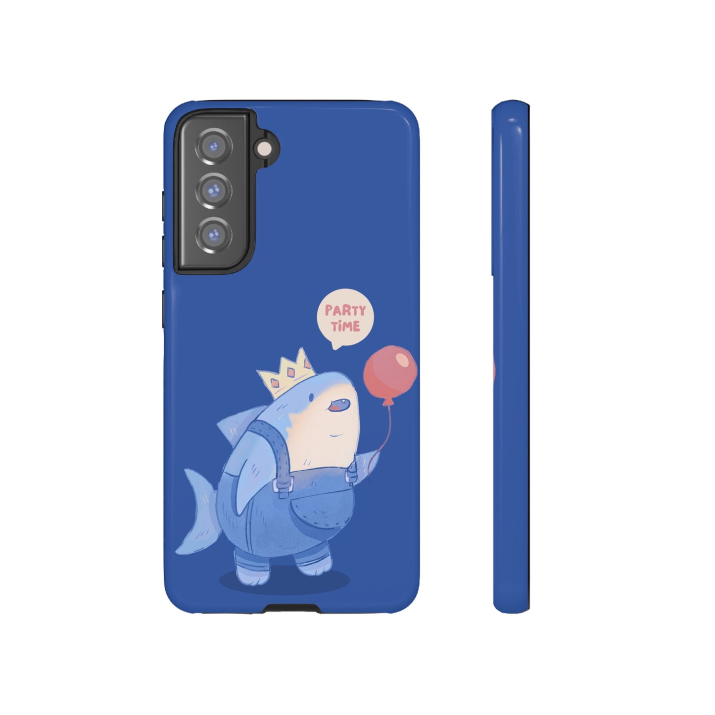 Shark Party Time Phone Case | iPhone 15 Plus/ Pro, 14, 13, 12| Google Pixel 7, Pro, 5| Samsung Galaxy S23 All Major Phone Models