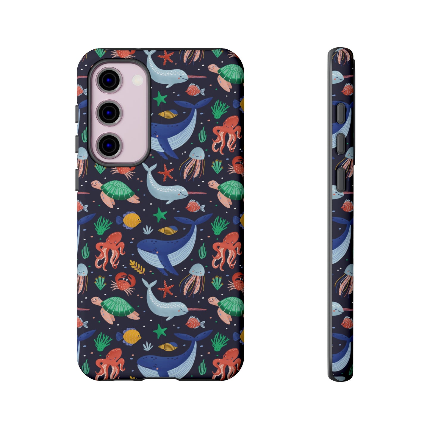 Sea Creatures Wallpaper Phone Case | iPhone 15 Plus/ Pro, 14, 13, 12| Google Pixel 7, Pro, 5| Samsung Galaxy S23 All Major Phone Models