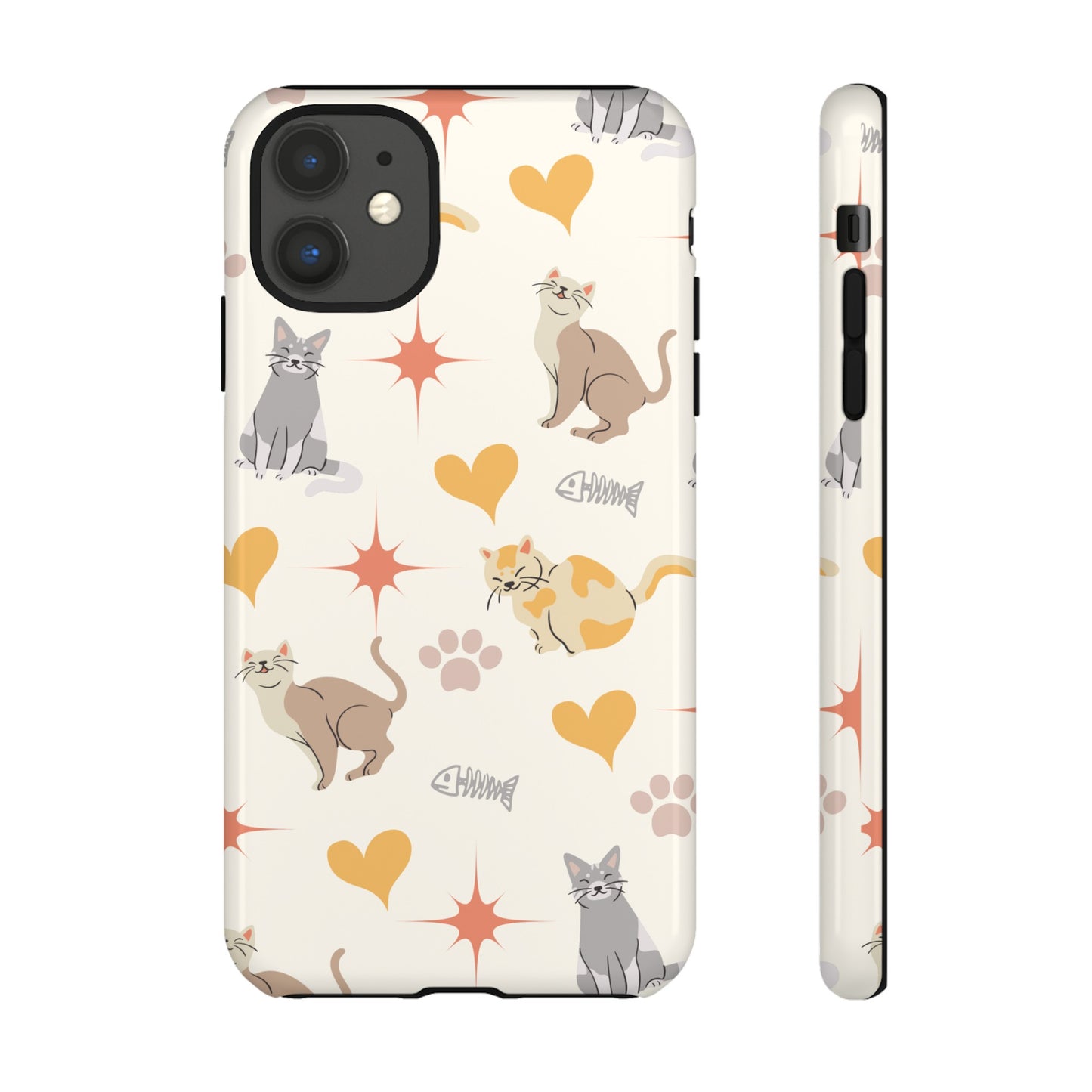 Cute Cat Wallpaper Phone Case | iPhone 15 Plus/ Pro, 14, 13, 12| Google Pixel 7, Pro, 5| Samsung Galaxy S23 All Major Phone Models