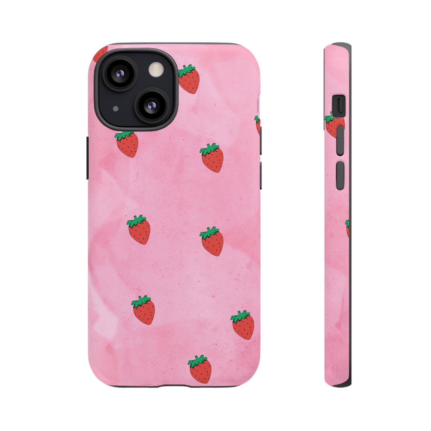 Strawberry Wallpaper Phone Case | iPhone 15 Plus/ Pro, 14, 13, 12| Google Pixel 7, Pro, 5| Samsung Galaxy S23 All Major Phone Models