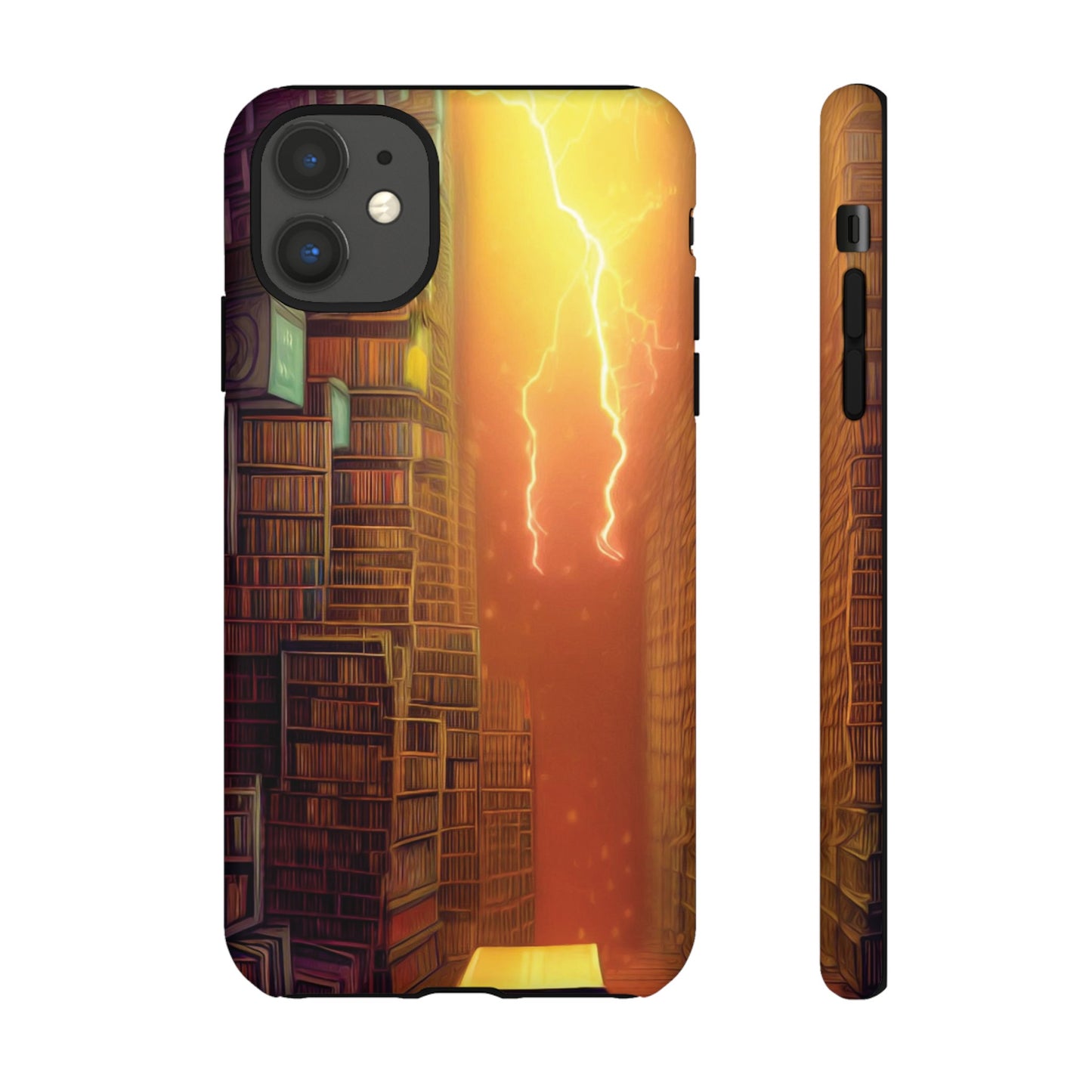 Lightning in the Library Wallpaper Phone Case | iPhone 15 Plus/ Pro, 14, 13, 12| Google Pixel 7, Pro, 5| Samsung Galaxy S23 All Major Phone Models