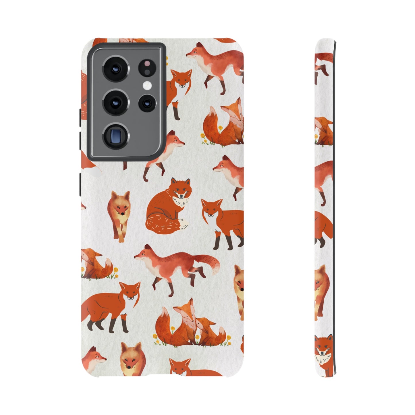 Foxes Wallpaper Phone Case | iPhone 15 Plus/ Pro, 14, 13, 12| Google Pixel 7, Pro, 5| Samsung Galaxy S23 All Major Phone Models