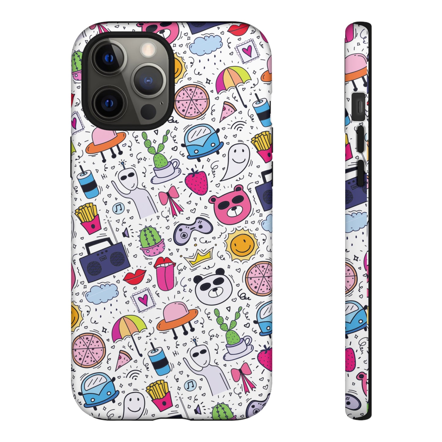 Cartoon Collage Phone Case | iPhone 15 Plus/ Pro, 14, 13, 12| Google Pixel 7, Pro, 5| Samsung Galaxy S23 All Major Phone Models