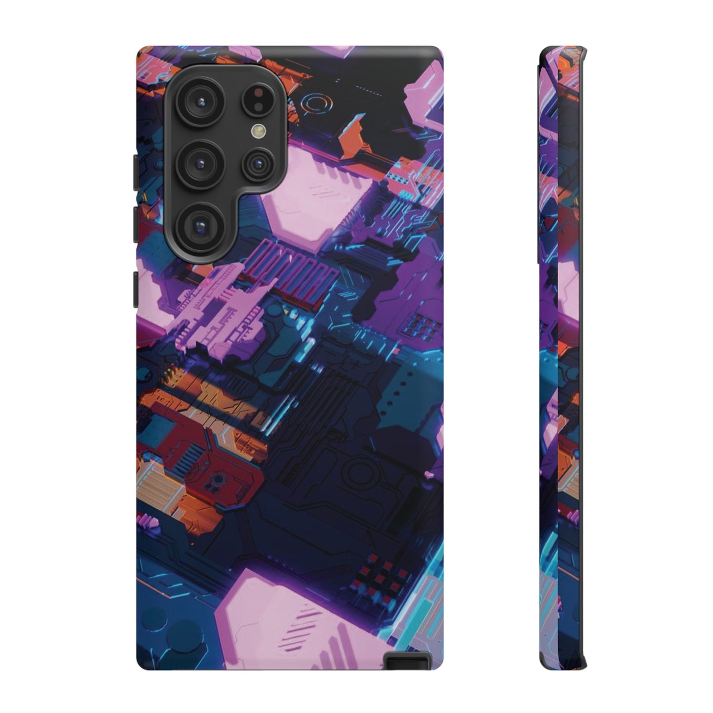 Purple Circuit Board Wallpaper Phone Case | iPhone 15 Plus/ Pro, 14, 13, 12| Google Pixel 7, Pro, 5| Samsung Galaxy S23 All Major Phone Models