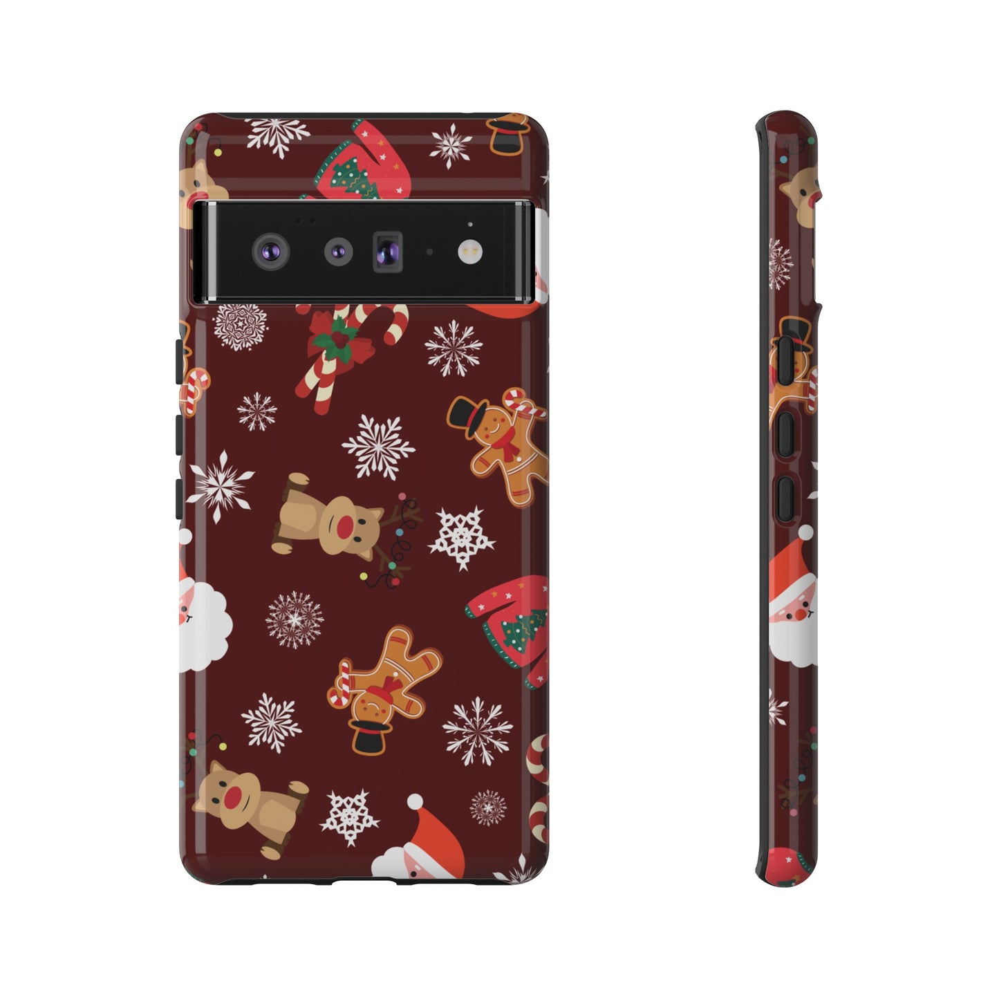 Festive Christmas Wallpaper Phone Case | iPhone 15 Plus/ Pro, 14, 13, 12| Google Pixel 7, Pro, 5| Samsung Galaxy S23 All Major Phone Models