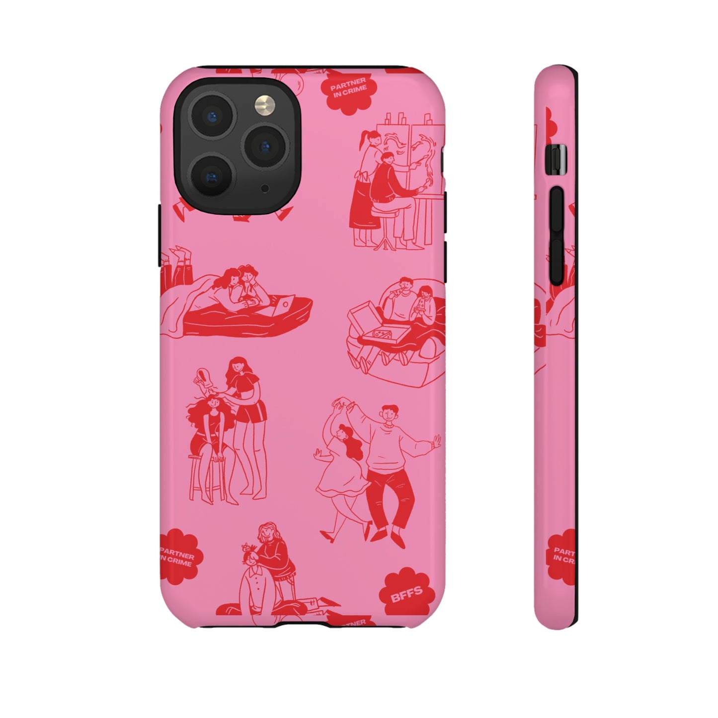 Pink Valentine's Day Wallpaper Phone Case | iPhone 15 Plus/ Pro, 14, 13, 12| Google Pixel 7, Pro, 5| Samsung Galaxy S23 All Major Phone Models