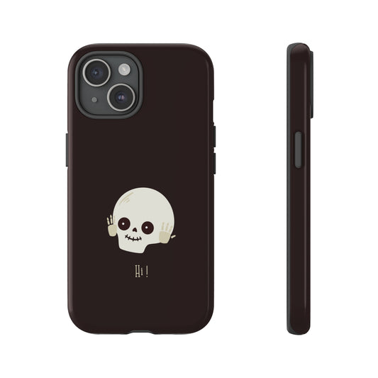 Hello Skull Phone Case | iPhone 15 Plus/ Pro, 14, 13, 12| Google Pixel 7, Pro, 5| Samsung Galaxy S23 All Major Phone Models