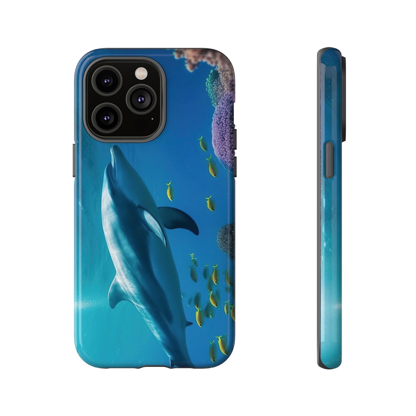 Dolphin Wallpaper Phone Case | iPhone 15 Plus/ Pro, 14, 13, 12| Google Pixel 7, Pro, 5| Samsung Galaxy S23 All Major Phone Models