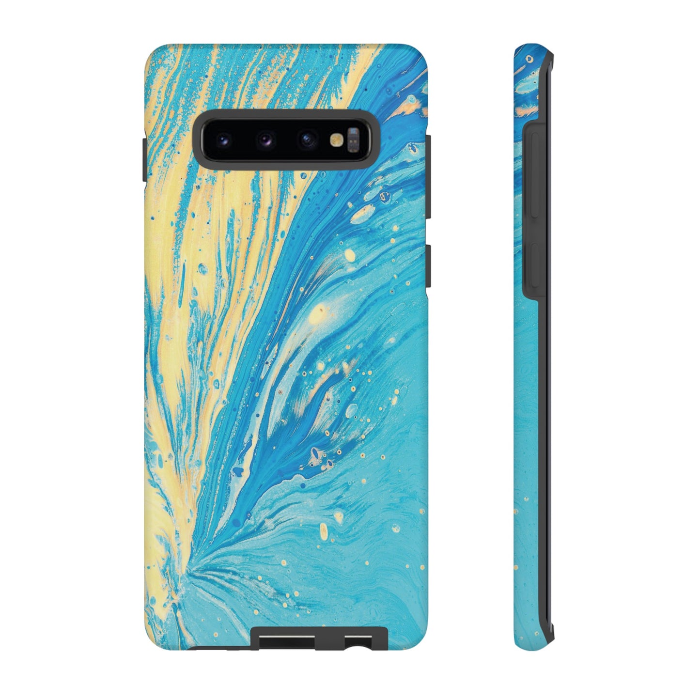 Fan of Yellow & Blue Paint Phone Case | iPhone 15 Plus/ Pro, 14, 13, 12| Google Pixel 7, Pro, 5| Samsung Galaxy S23 All Major Phone Models