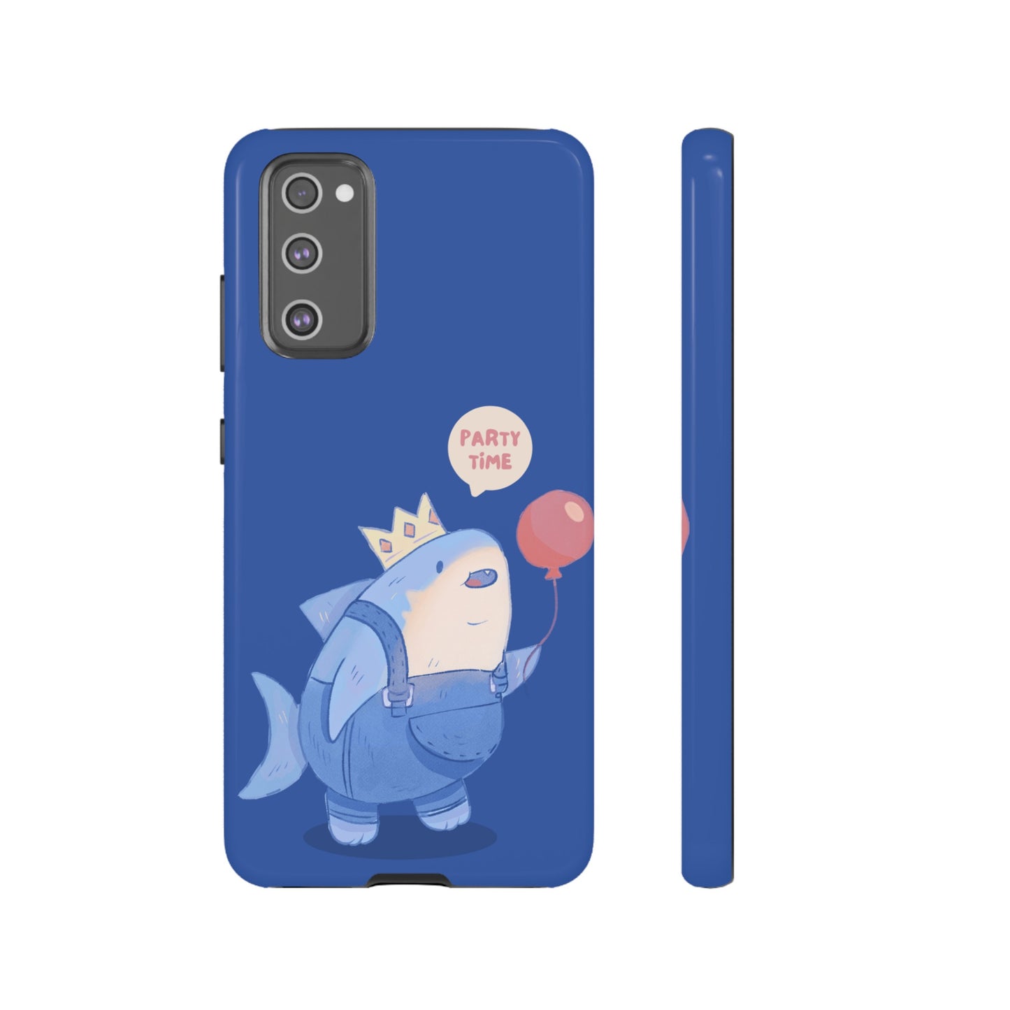 Shark Party Time Phone Case | iPhone 15 Plus/ Pro, 14, 13, 12| Google Pixel 7, Pro, 5| Samsung Galaxy S23 All Major Phone Models