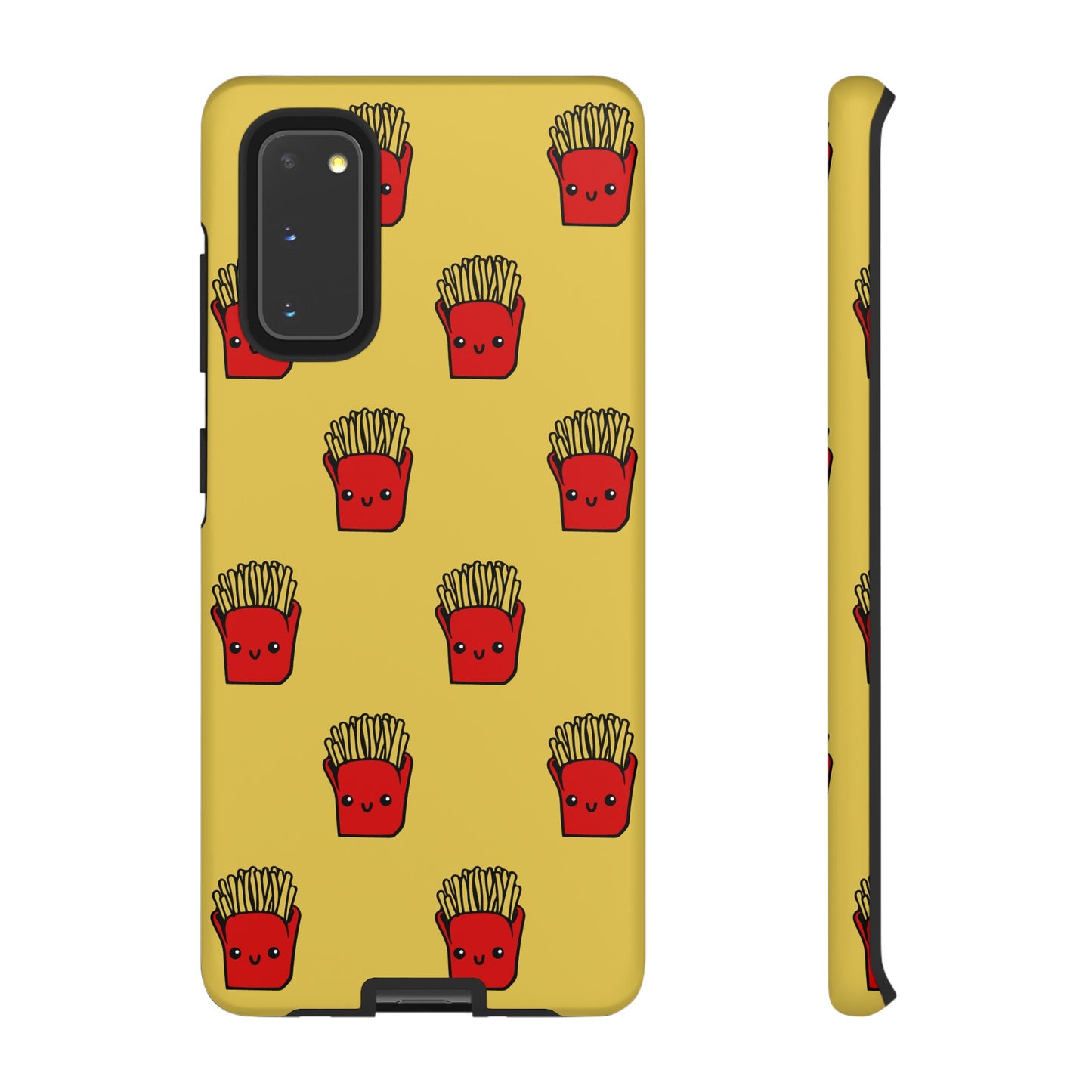 Smiling Fries Wallpaper Phone Case | iPhone 15 Plus/ Pro, 14, 13, 12| Google Pixel 7, Pro, 5| Samsung Galaxy S23 All Major Phone Models