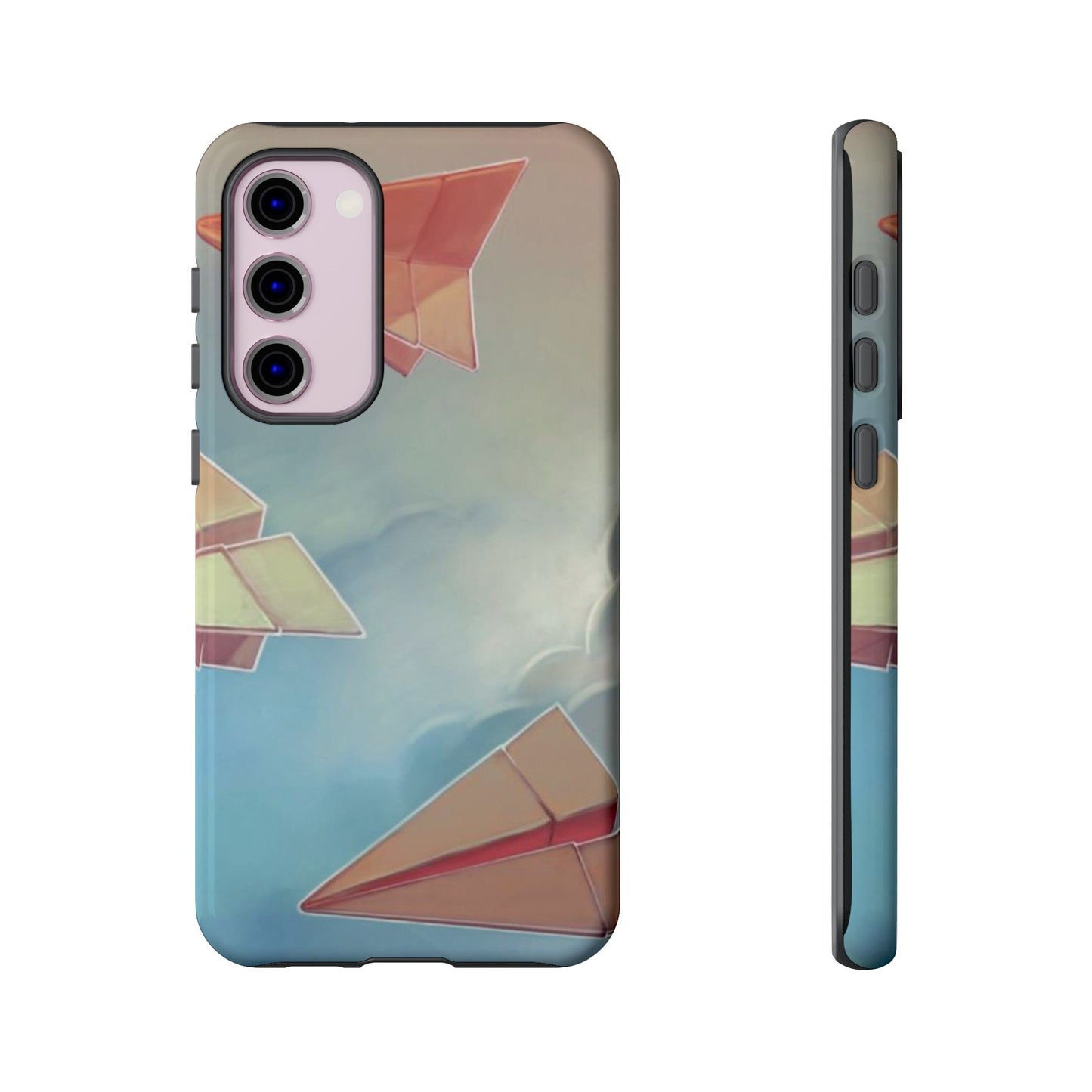 Paper Plane Wallpaper Phone Case | iPhone 15 Plus/ Pro, 14, 13, 12| Google Pixel 7, Pro, 5| Samsung Galaxy S23 All Major Phone Models