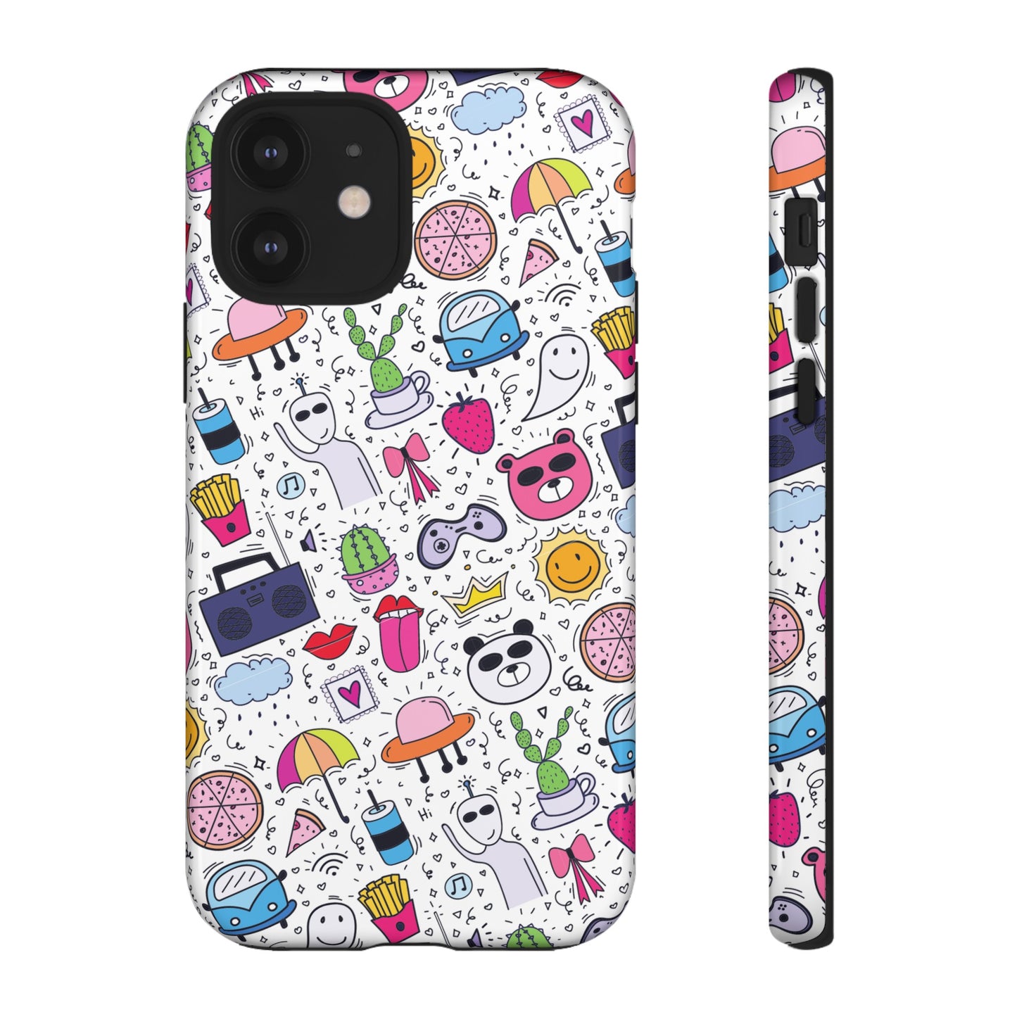 Cartoon Collage Phone Case | iPhone 15 Plus/ Pro, 14, 13, 12| Google Pixel 7, Pro, 5| Samsung Galaxy S23 All Major Phone Models