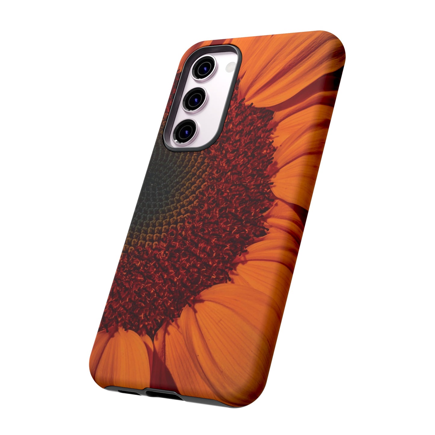 Orange Sunflower Wallpaper Phone Case | iPhone 15 Plus/ Pro, 14, 13, 12| Google Pixel 7, Pro, 5| Samsung Galaxy S23 All Major Phone Models