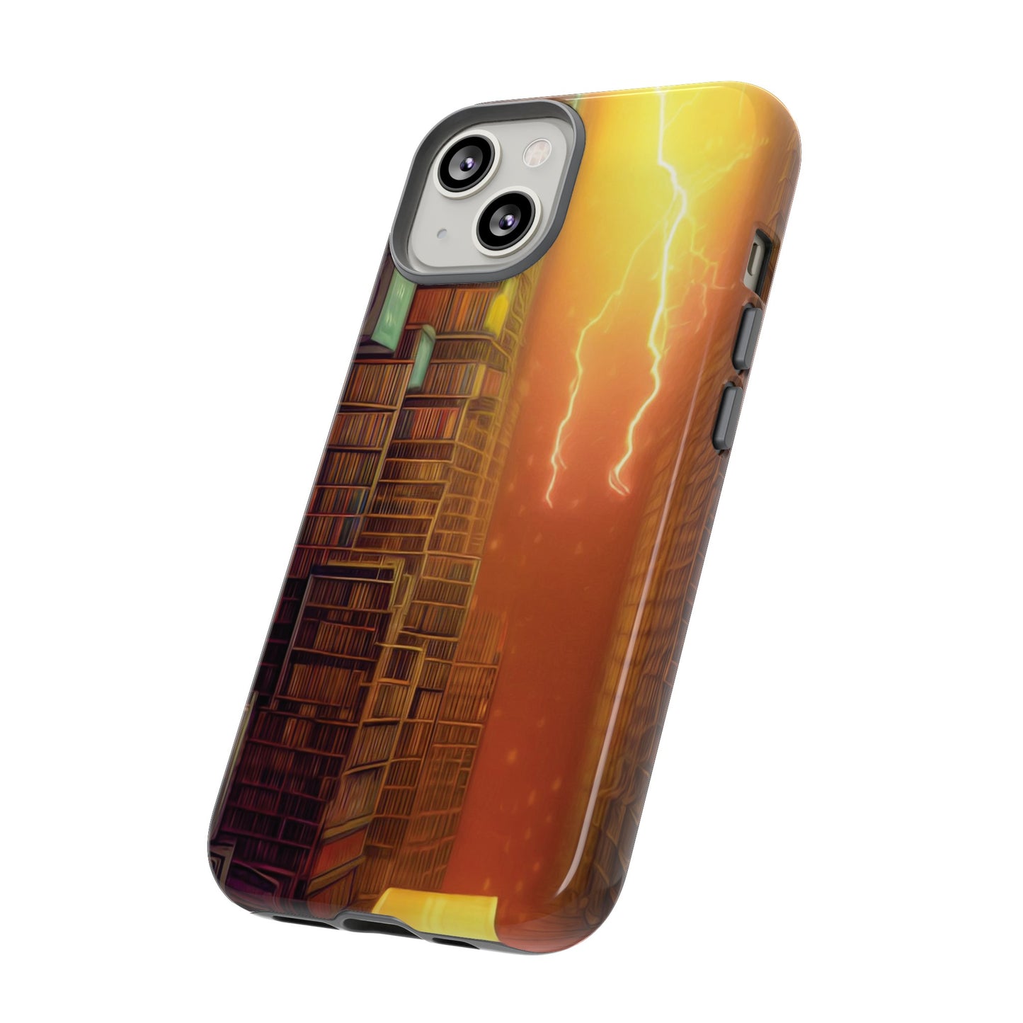 Lightning in the Library Wallpaper Phone Case | iPhone 15 Plus/ Pro, 14, 13, 12| Google Pixel 7, Pro, 5| Samsung Galaxy S23 All Major Phone Models