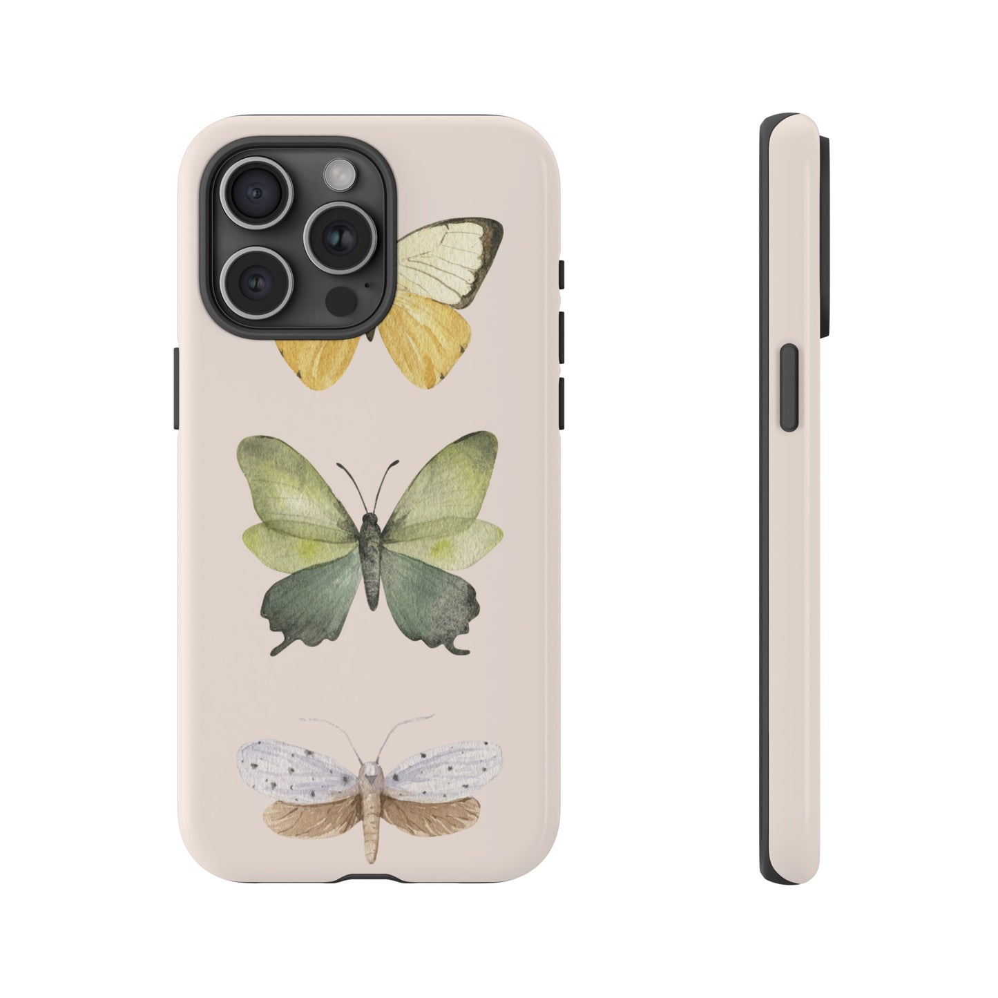 Three Butterflies Wallpaper Phone Case | iPhone 15 Plus/ Pro, 14, 13, 12| Google Pixel 7, Pro, 5| Samsung Galaxy S23 All Major Phone Models