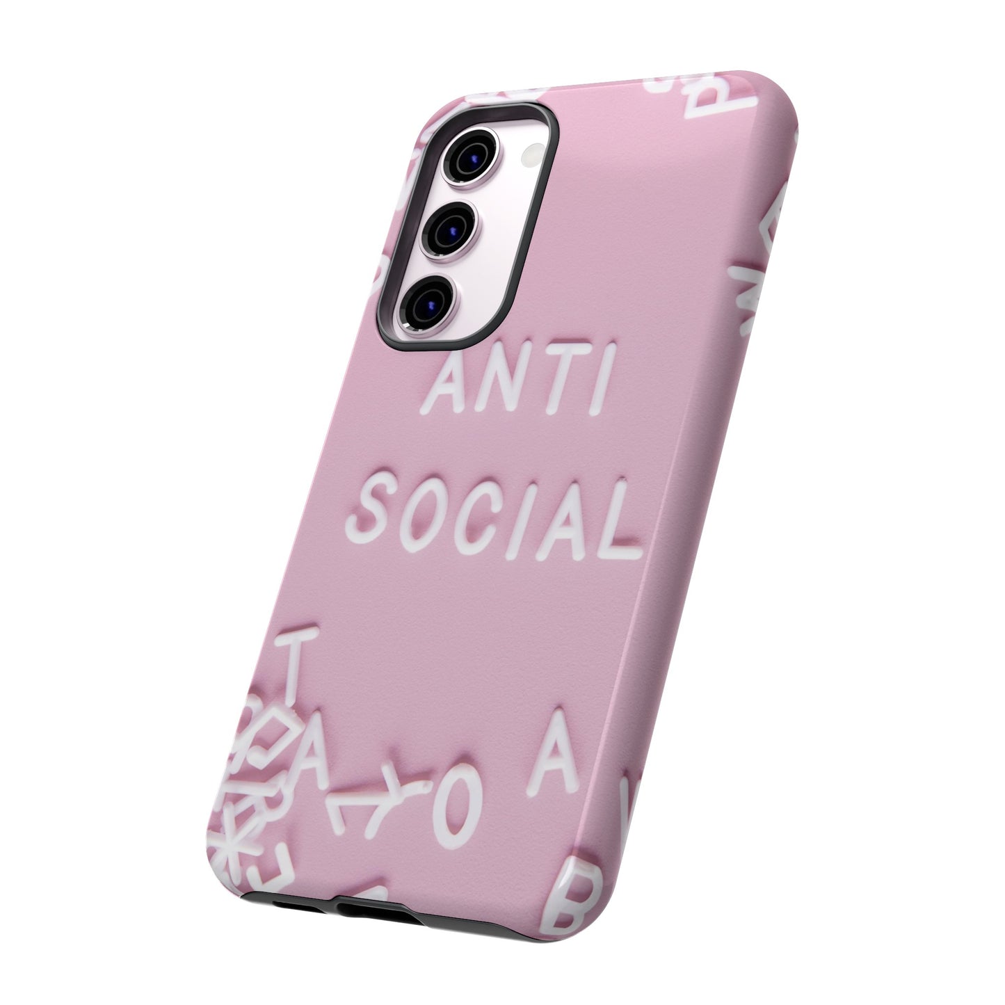 Anti Social Phone Case | iPhone 15 Plus/ Pro, 14, 13, 12| Google Pixel 7, Pro, 5| Samsung Galaxy S23 All Major Phone Models