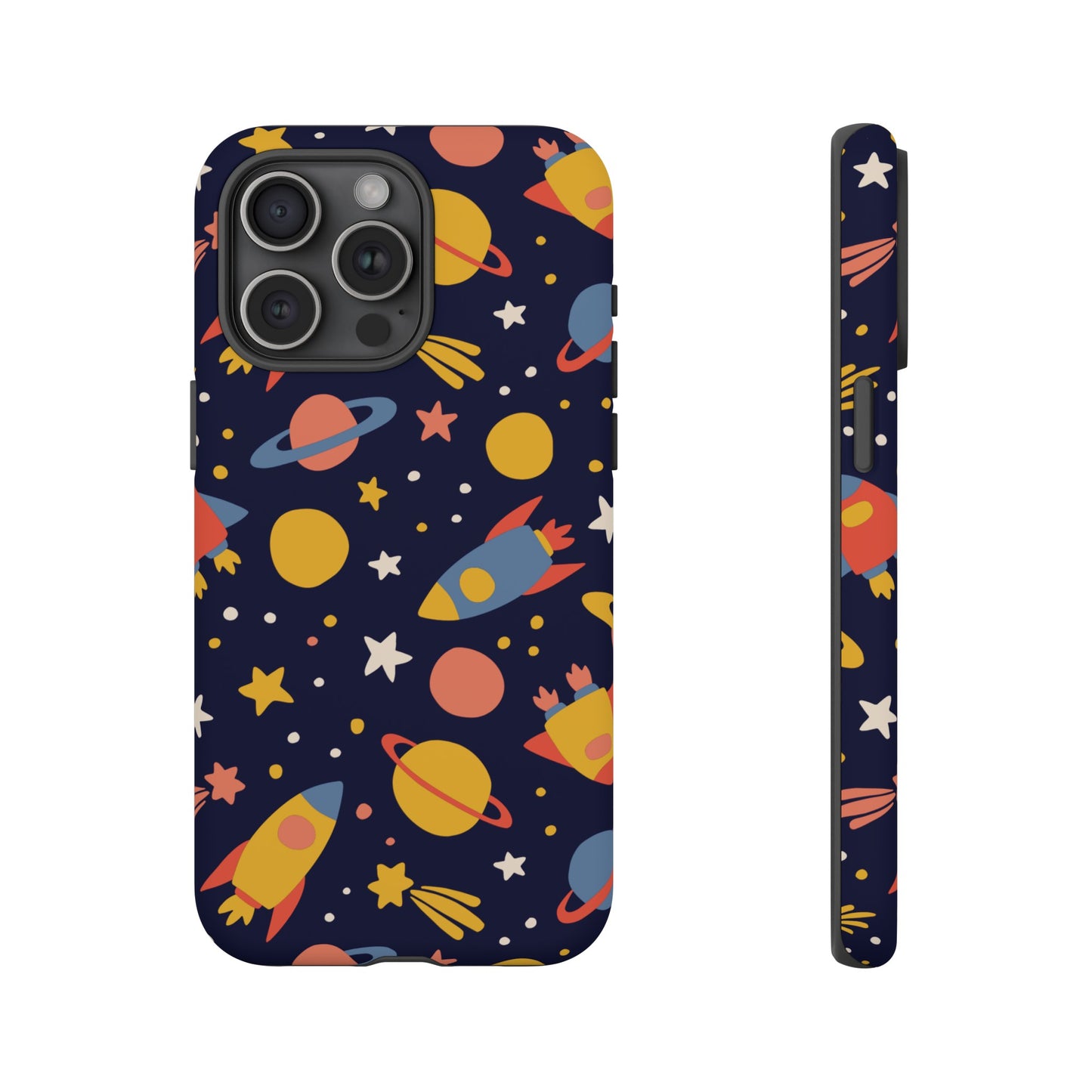 Cartoon Space Wallpaper Phone Case | iPhone 15 Plus/ Pro, 14, 13, 12| Google Pixel 7, Pro, 5| Samsung Galaxy S23 All Major Phone Models