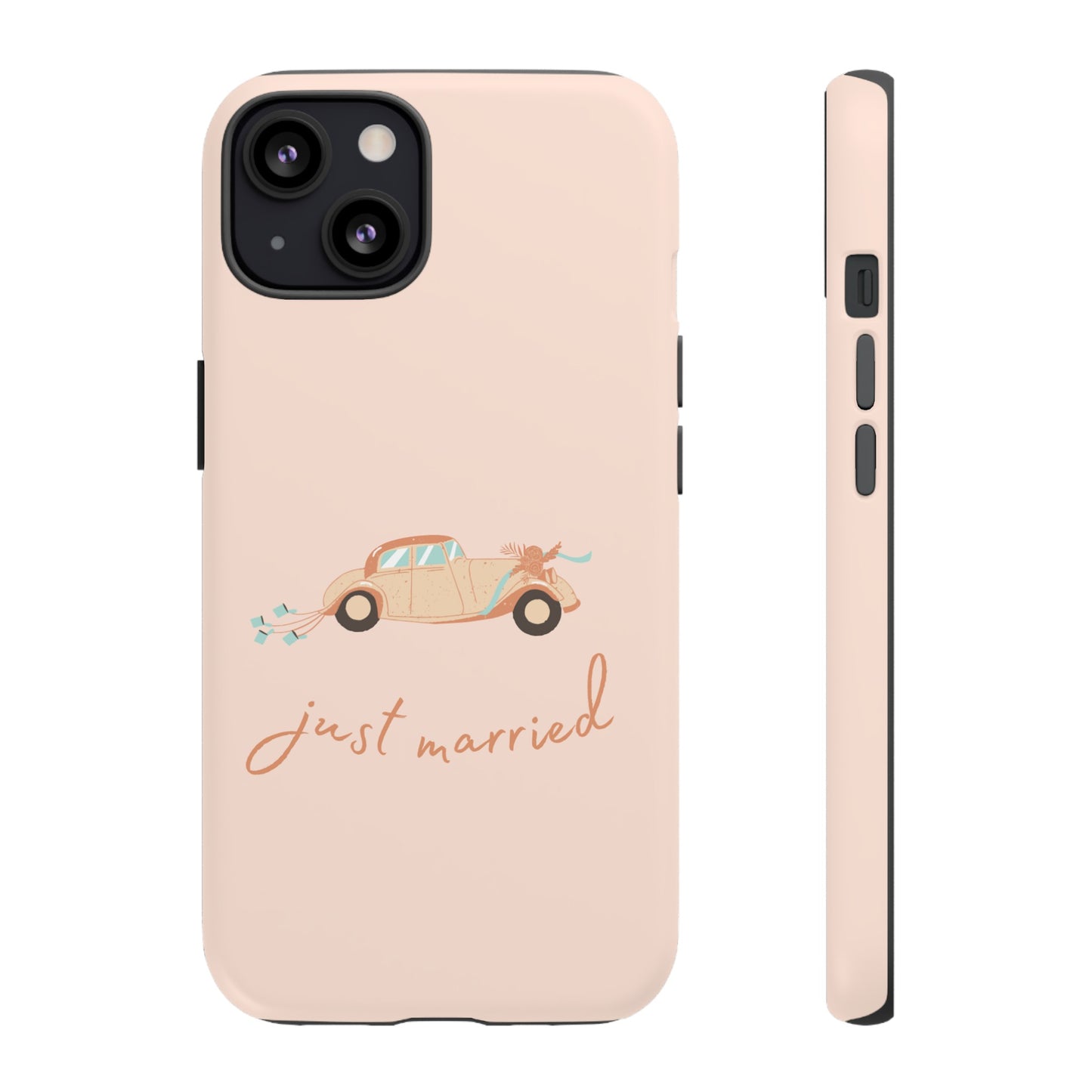 Just Married Phone Case | iPhone 15 Plus/ Pro, 14, 13, 12| Google Pixel 7, Pro, 5| Samsung Galaxy S23 All Major Phone Models