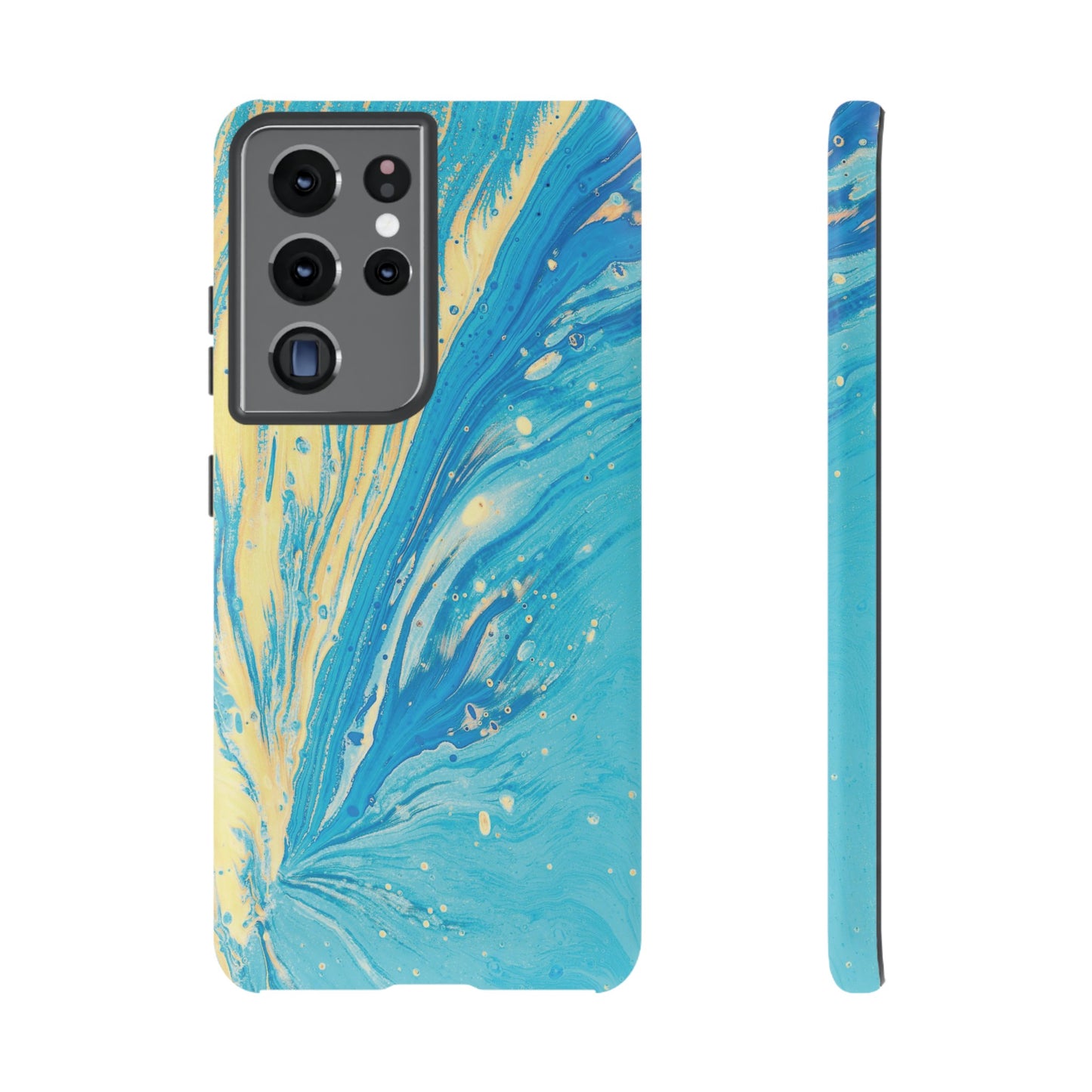 Fan of Yellow & Blue Paint Phone Case | iPhone 15 Plus/ Pro, 14, 13, 12| Google Pixel 7, Pro, 5| Samsung Galaxy S23 All Major Phone Models