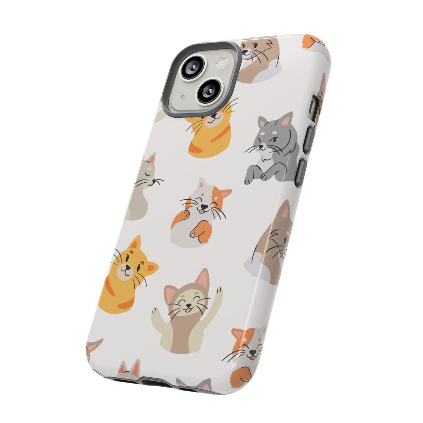 Adorable Cats Wallpaper Phone Case | iPhone 15 Plus/ Pro, 14, 13, 12| Google Pixel 7, Pro, 5| Samsung Galaxy S23 All Major Phone Models