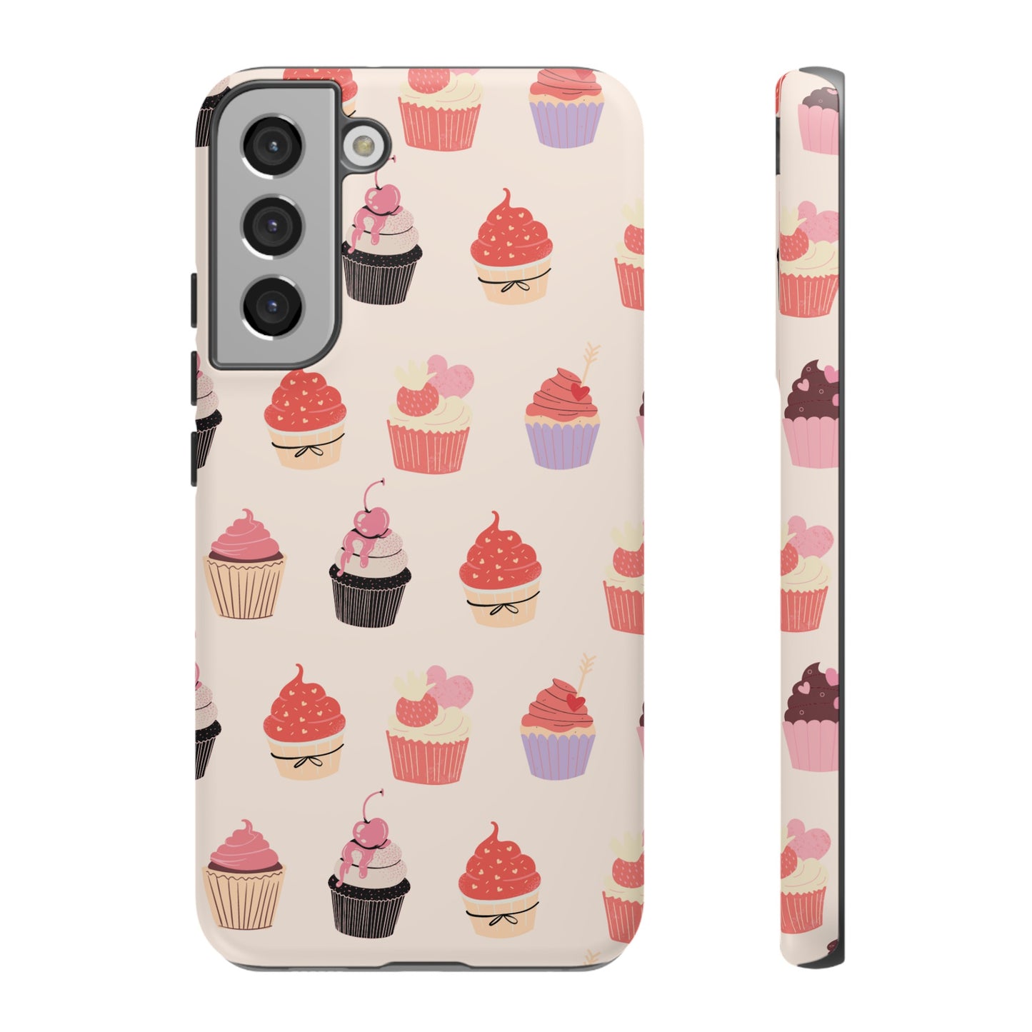 Cupcake Collage Wallpaper Phone Case | iPhone 15 Plus/ Pro, 14, 13, 12| Google Pixel 7, Pro, 5| Samsung Galaxy S23 All Major Phone Models