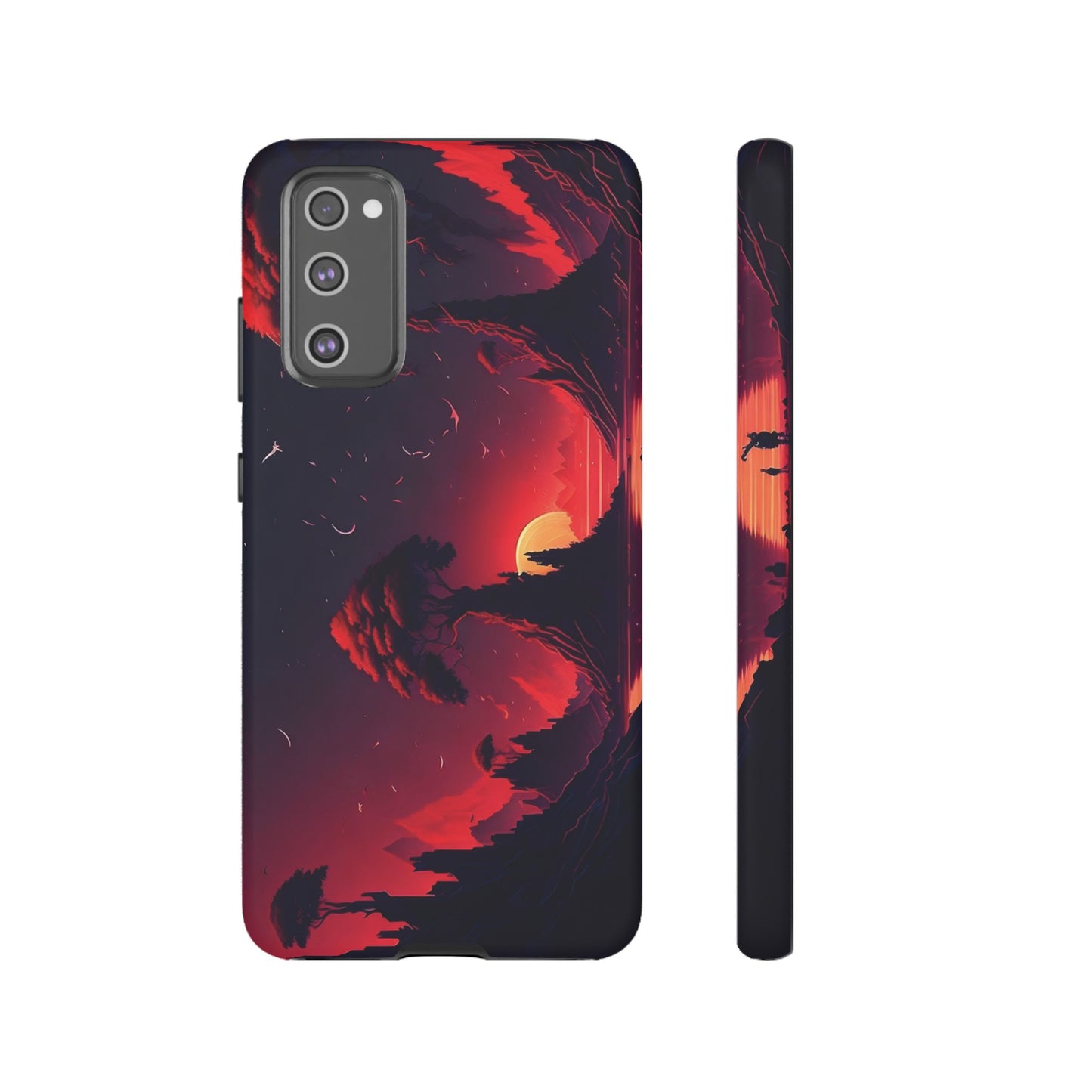 Red Sunset Wallpaper Phone Case | iPhone 15 Plus/ Pro, 14, 13, 12| Google Pixel 7, Pro, 5| Samsung Galaxy S23 All Major Phone Models