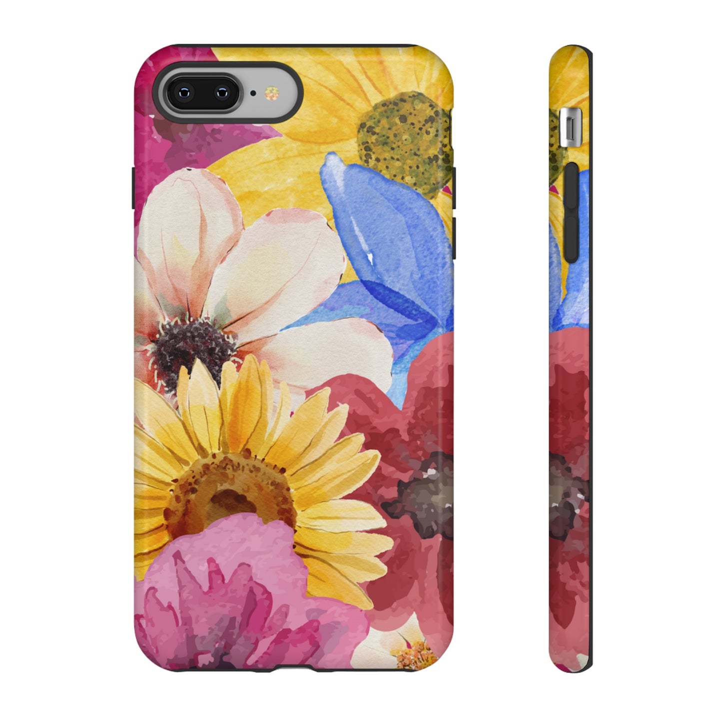 Overlapping Flowers Wallpaper Phone Case | iPhone 15 Plus/ Pro, 14, 13, 12| Google Pixel 7, Pro, 5| Samsung Galaxy S23 All Major Phone Models