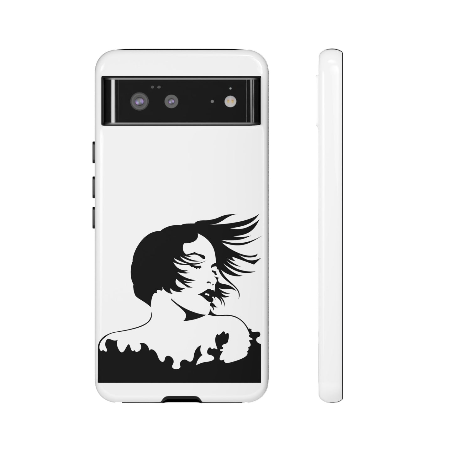 Woman In The Wind Phone Case | iPhone 15 Plus/ Pro, 14, 13, 12| Google Pixel 7, Pro, 5| Samsung Galaxy S23 All Major Phone Models