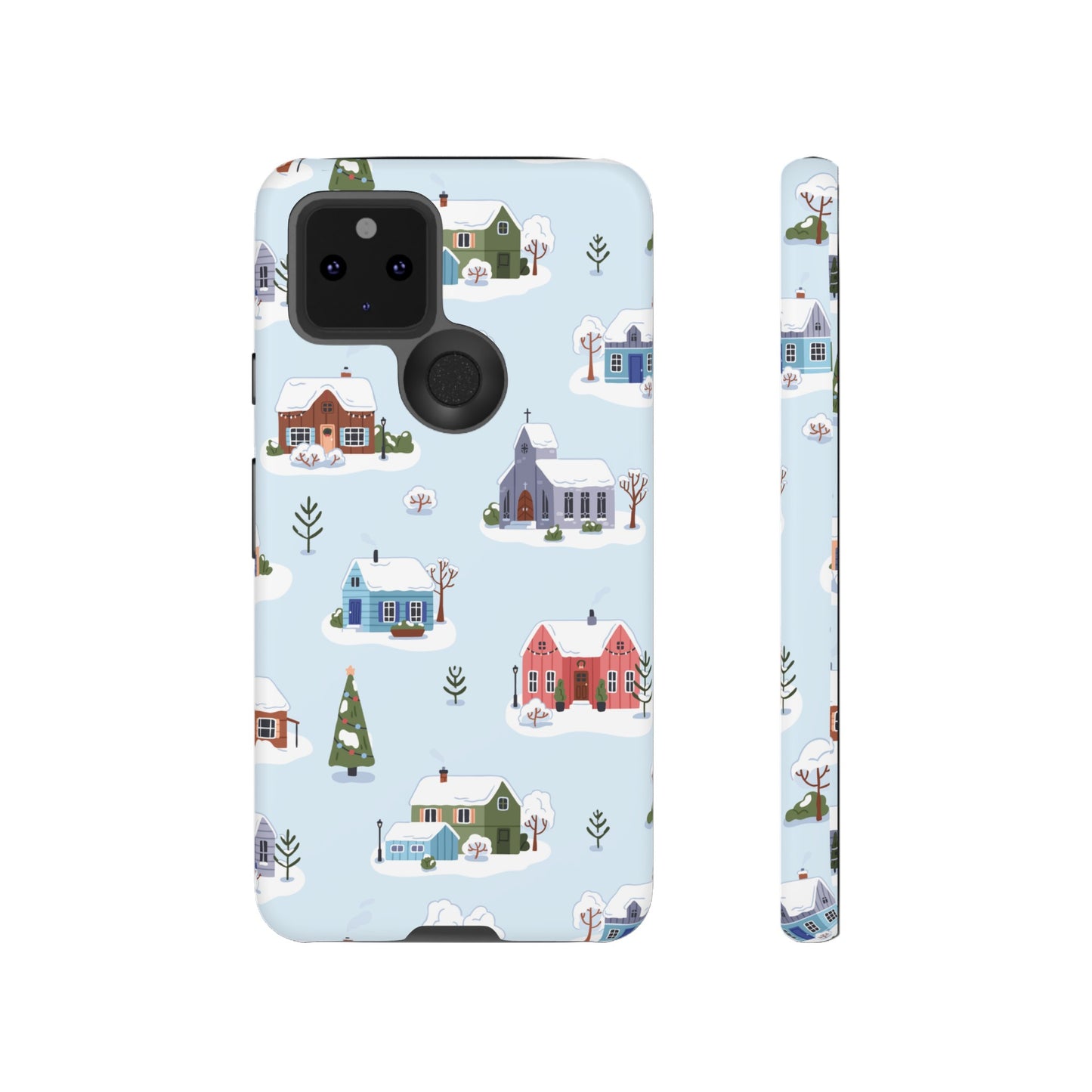 Snowy Merry Christmas Wallpaper Phone Case | iPhone 15 Plus/ Pro, 14, 13, 12| Google Pixel 7, Pro, 5| Samsung Galaxy S23 All Major Phone Models