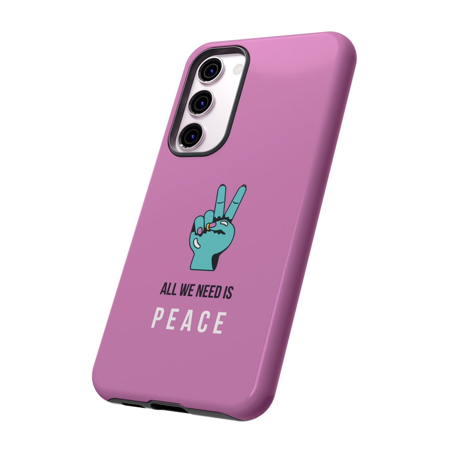 All We Need Is Peace Wallpaper Phone Case | iPhone 15 Plus/ Pro, 14, 13, 12| Google Pixel 7, Pro, 5| Samsung Galaxy S23 All Major Phone Models