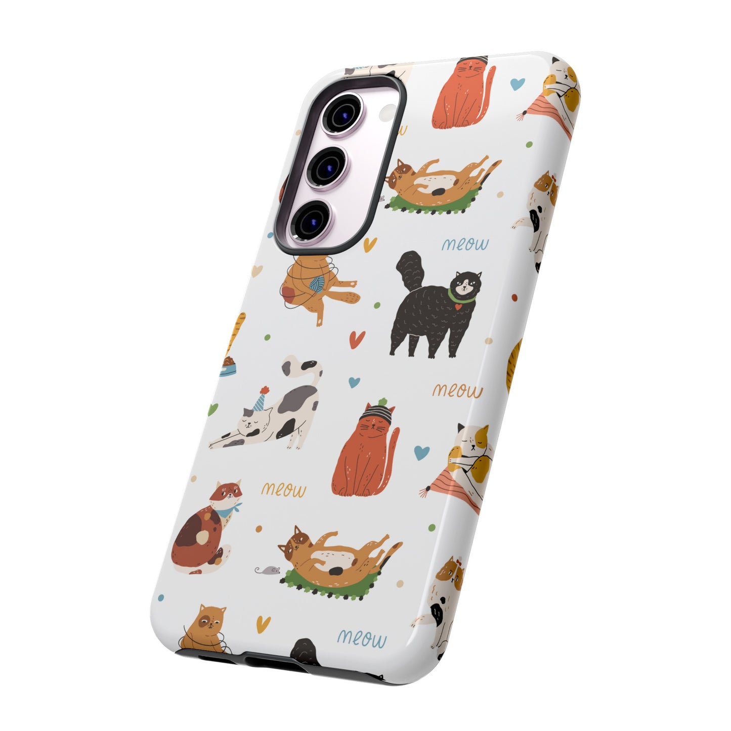 Collage of Cats Wallpaper Phone Case | iPhone 15 Plus/ Pro, 14, 13, 12| Google Pixel 7, Pro, 5| Samsung Galaxy S23 All Major Phone Models