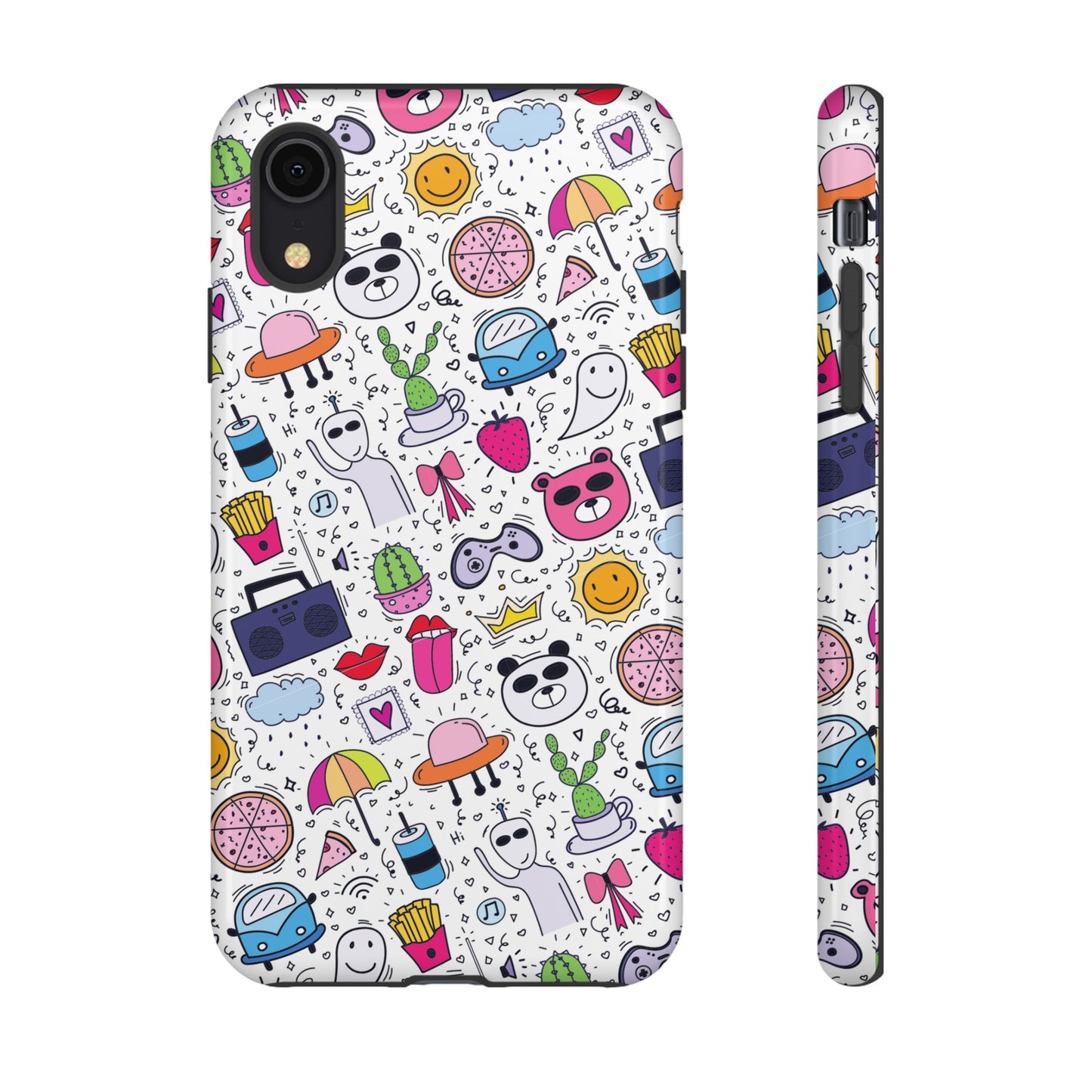 Cartoon Collage Phone Case | iPhone 15 Plus/ Pro, 14, 13, 12| Google Pixel 7, Pro, 5| Samsung Galaxy S23 All Major Phone Models