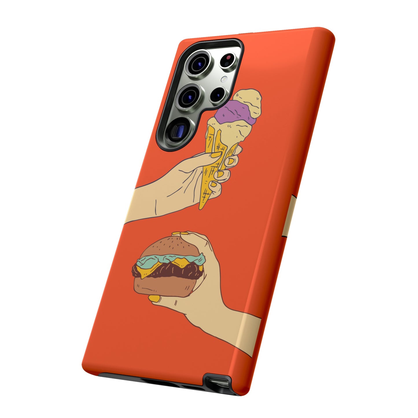 IceCream Or Hamburger? Phone Case | iPhone 15 Plus/ Pro, 14, 13, 12| Google Pixel 7, Pro, 5| Samsung Galaxy S23 All Major Phone Models