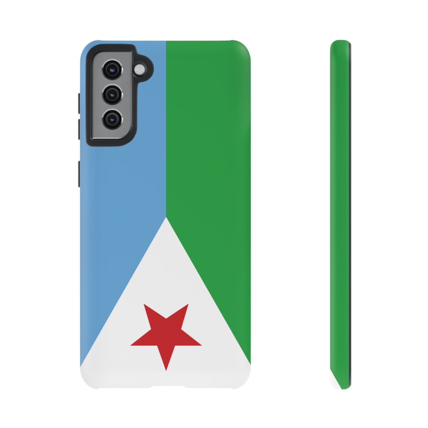 Djibouti Flag Phone Case | iPhone 15 Plus/ Pro, 14, 13, 12| Google Pixel 7, Pro, 5| Samsung Galaxy S23 All Major Phone Models